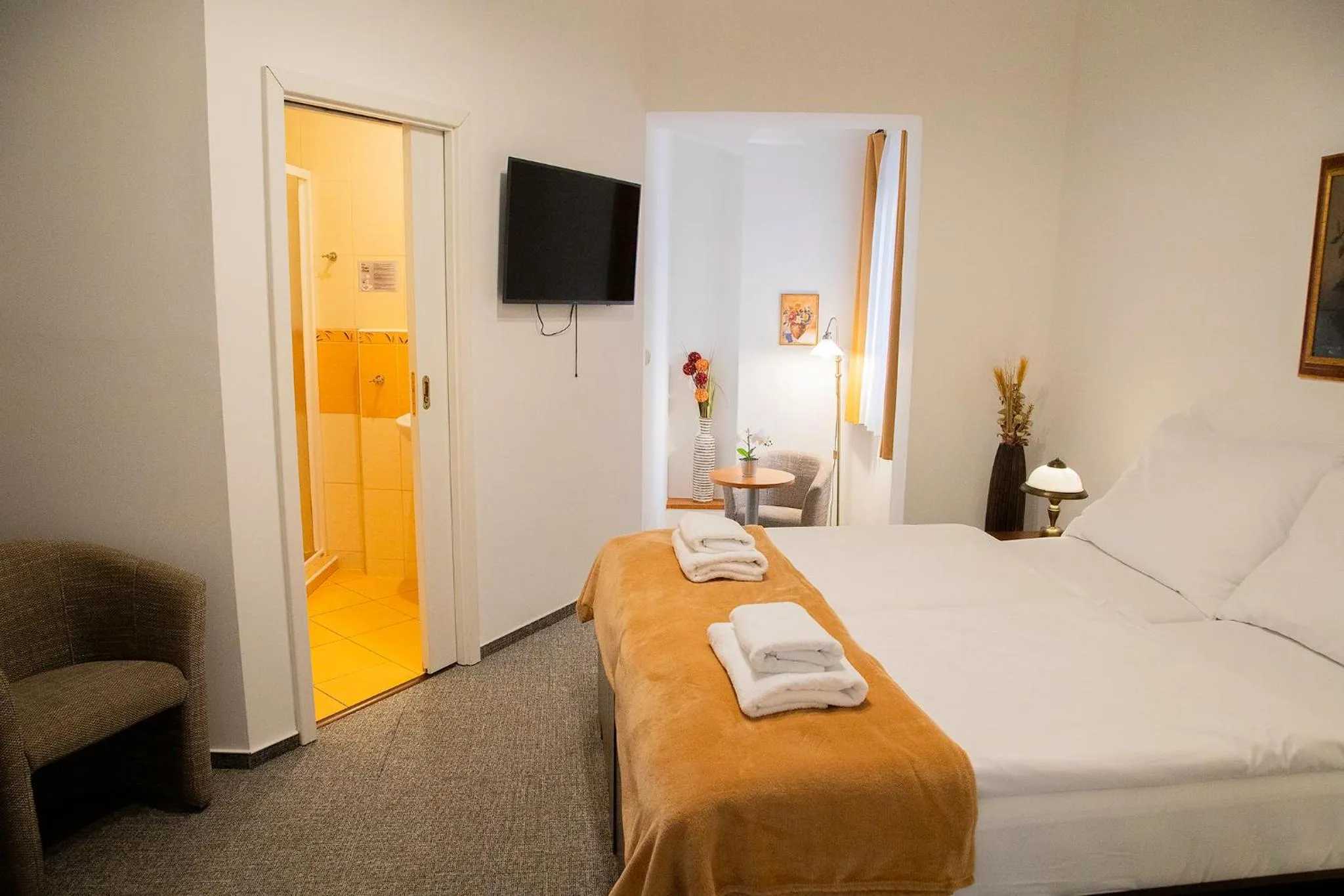 Double or Twin Room with Private Bathroom in Old Prague House