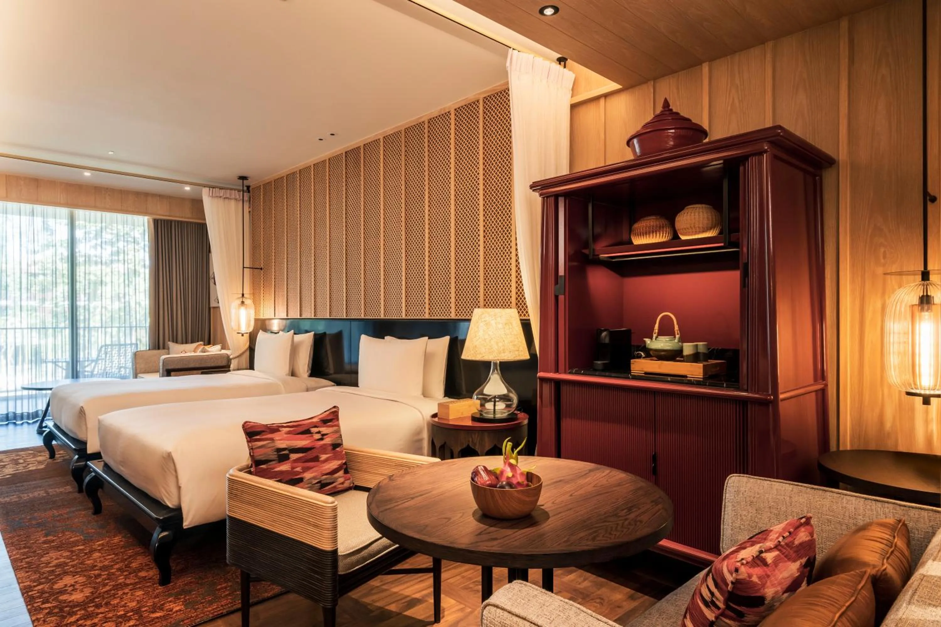 Twin Room with Pool View in Andaz Pattaya Jomtien Beach, By Hyatt