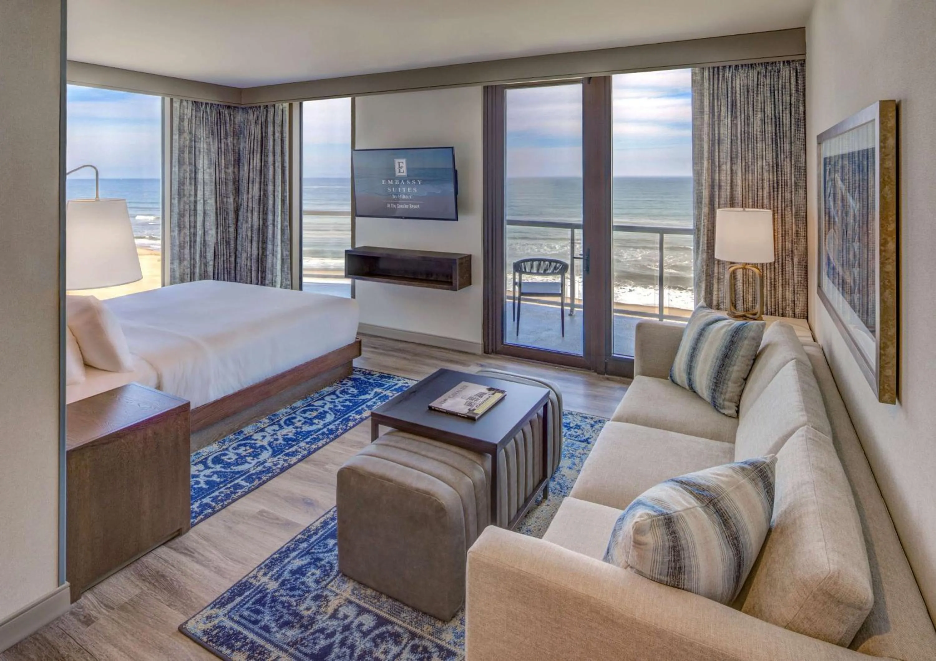 Studio Suite King with Hearing Access - Oceanfront in Embassy Suites By Hilton Virginia Beach Oceanfront Resort