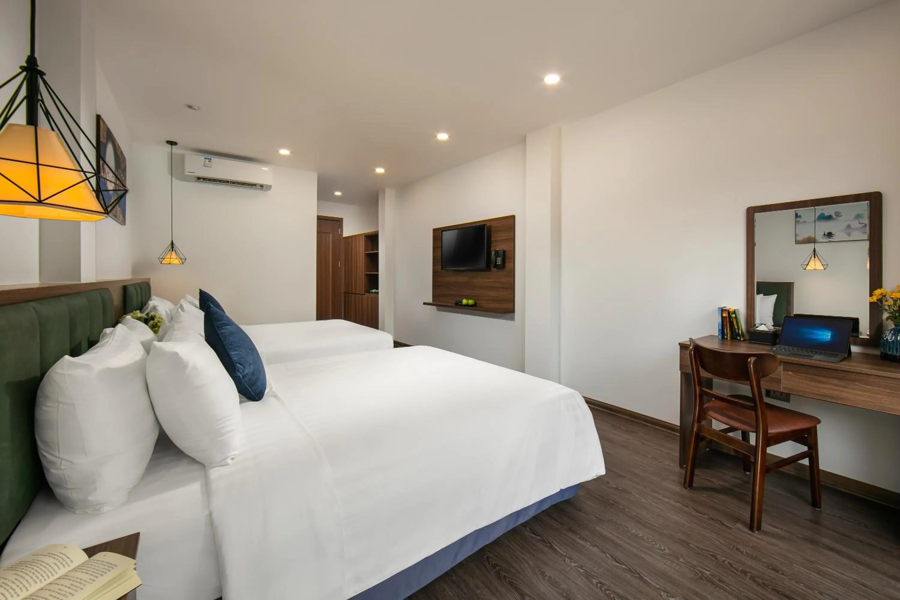 Quadruple Room with Balcony in Hanoi Vacanza Premier Hotel