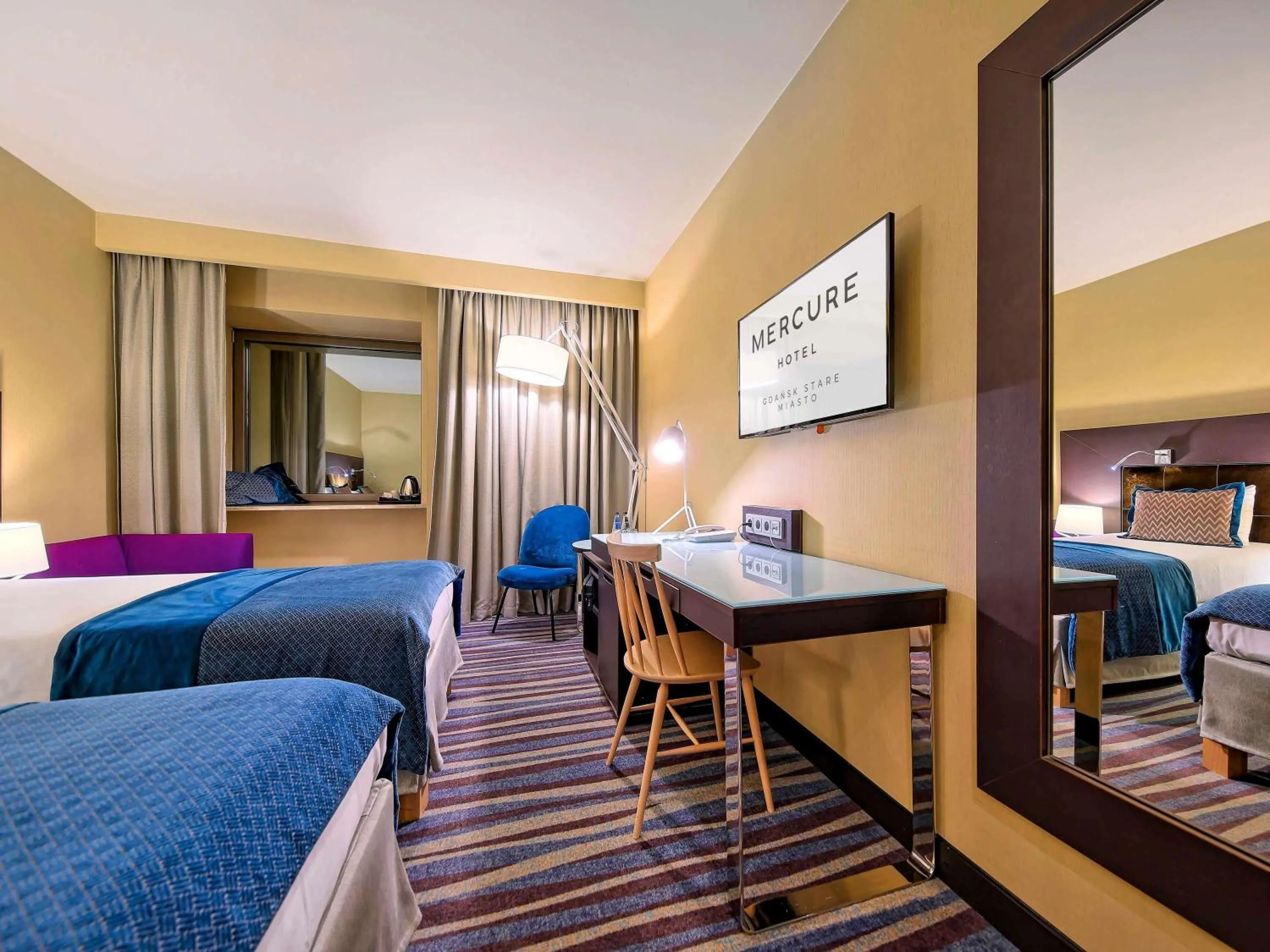 Standard Twin Room with City View in Mercure Gdańsk Stare Miasto