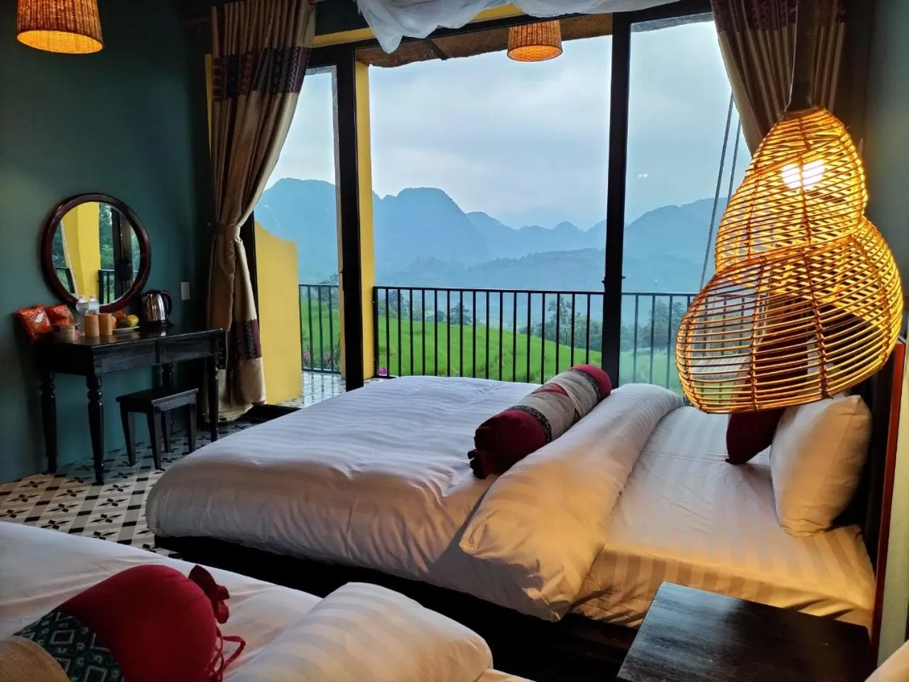 Family Room with Mountain View in Pu Luong May Home & Cafe