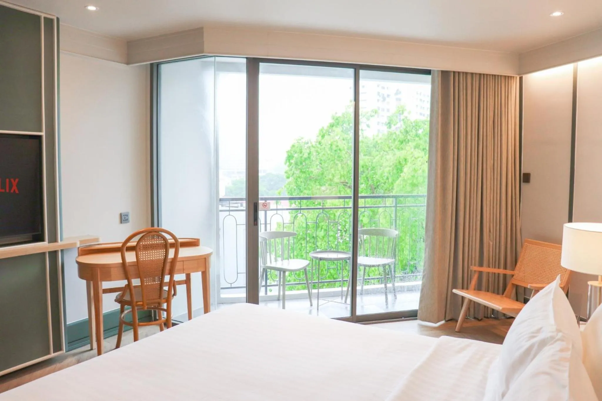 Superior City View with Balcony, King Bed in The Quarter Chaophraya by UHG
