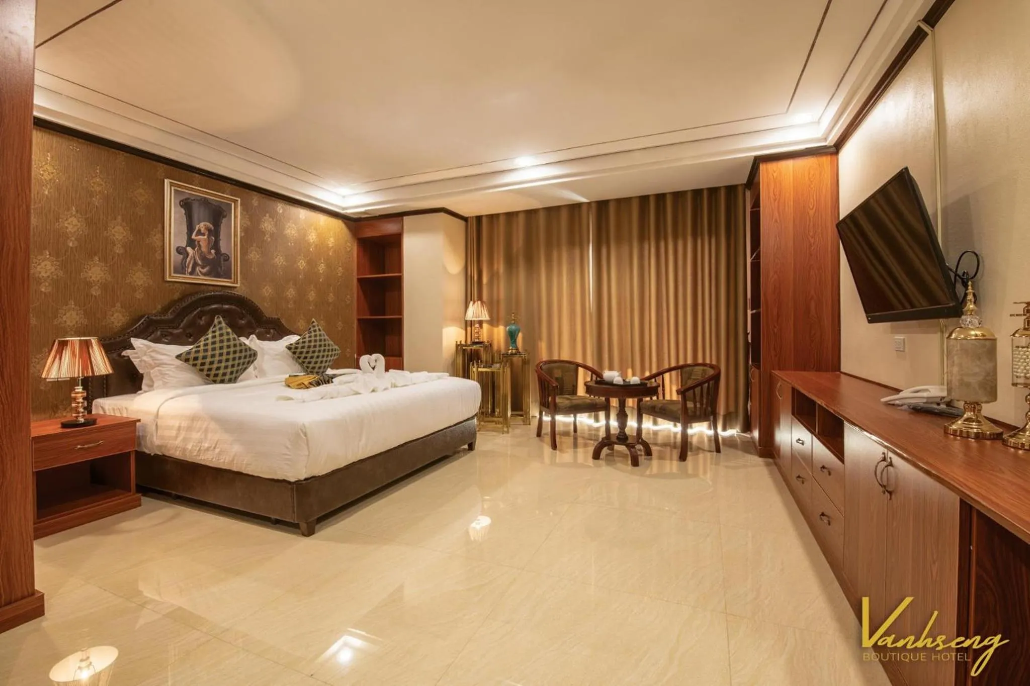Deluxe Double Room with Balcony in VANHSENG BOUTIQUE VIENTIANE HOTEL