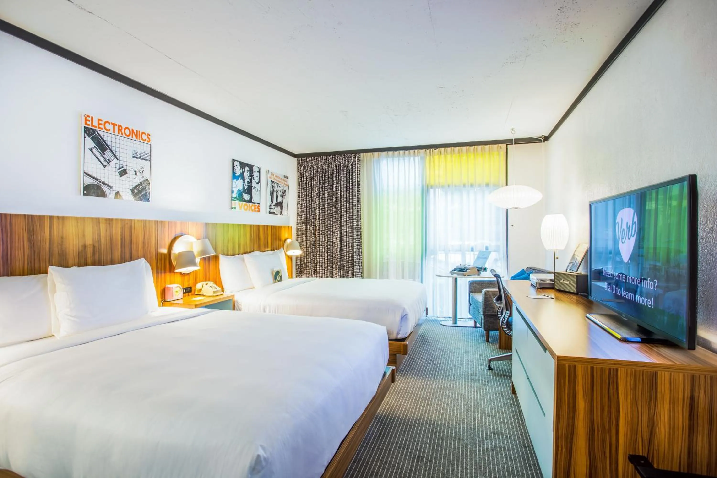 Queen Room with Two Queen Beds in The Verb Hotel