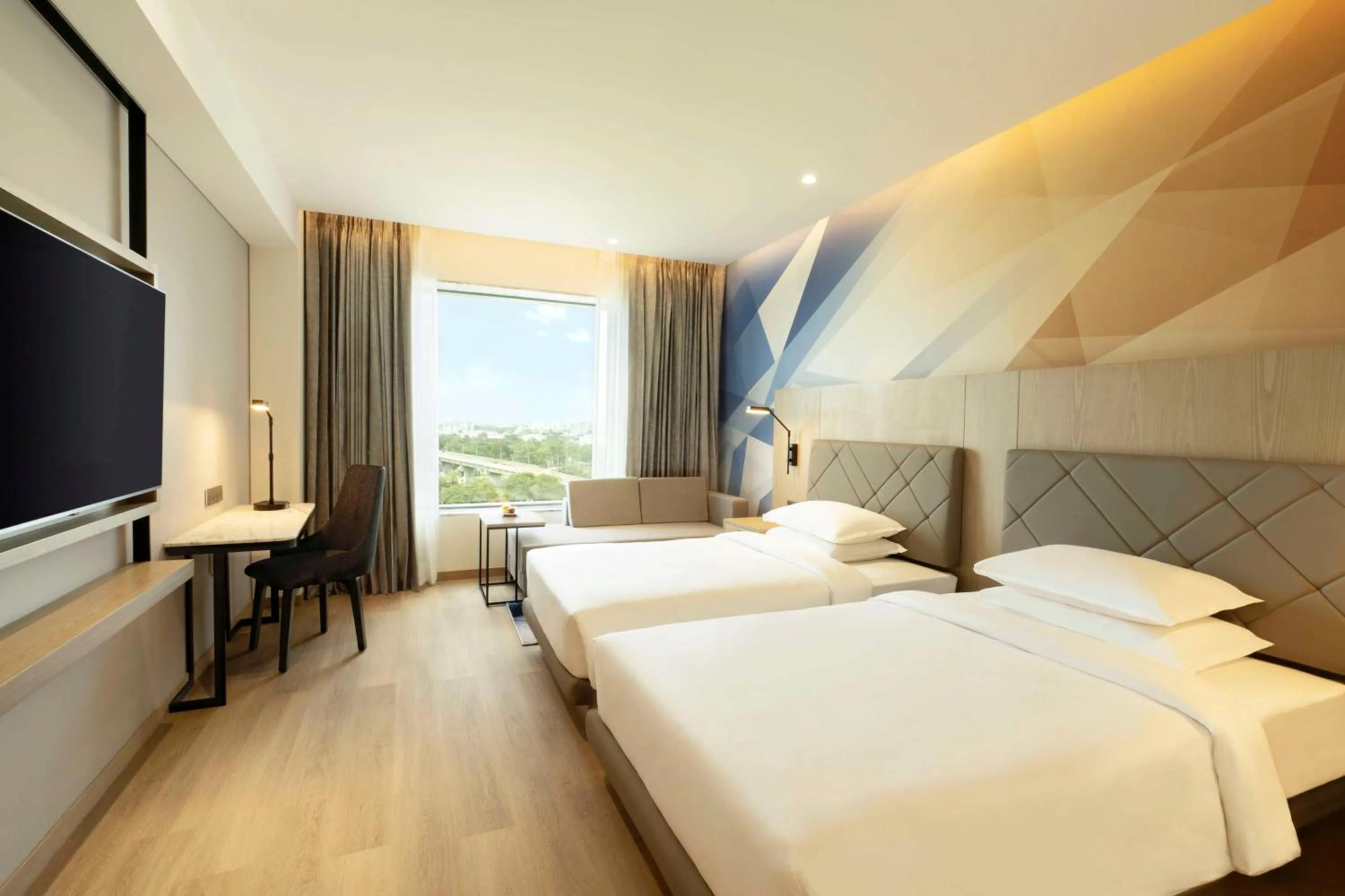 Twin Room with View - single occupancy in Hyatt Place Bharuch