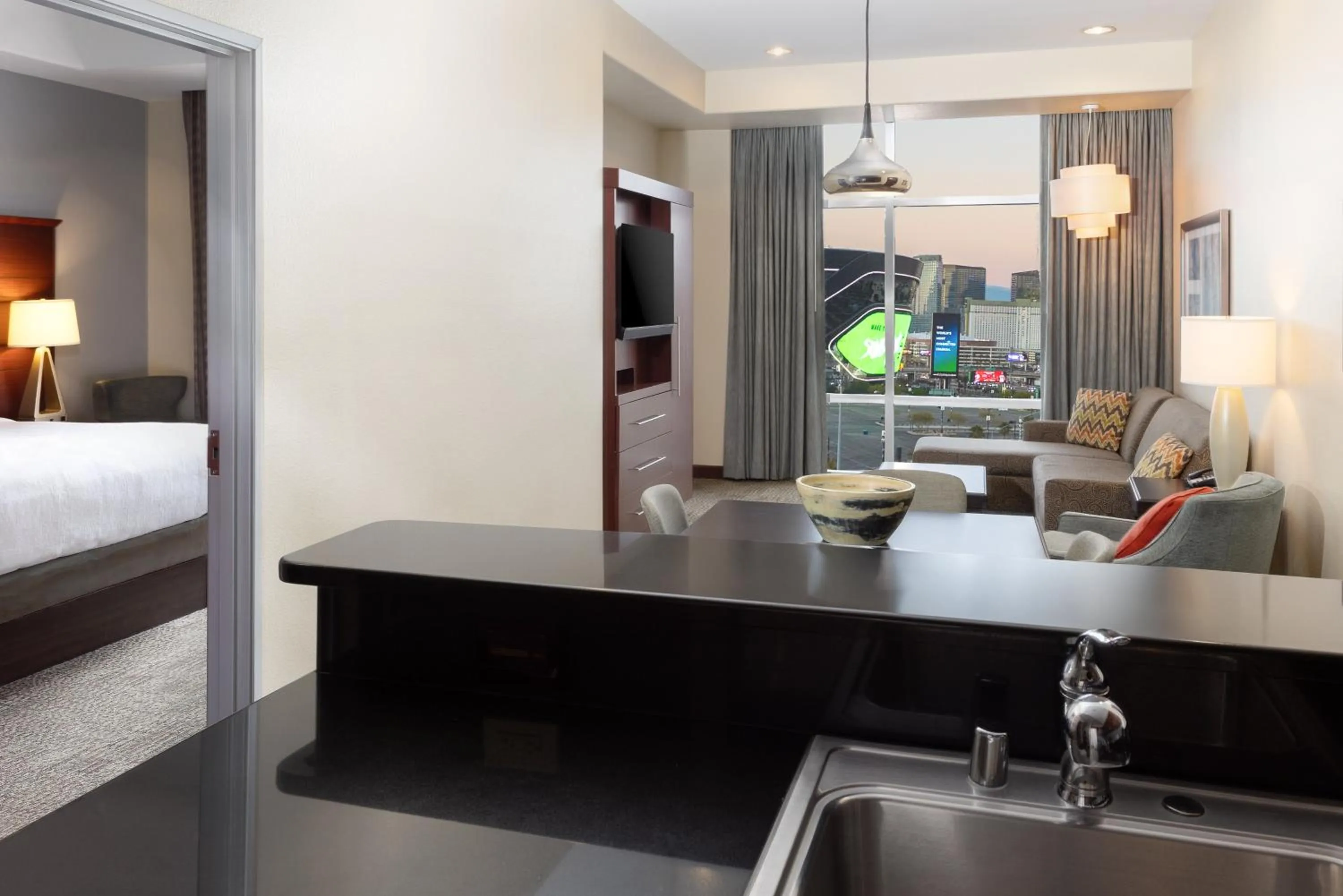 One-Bedroom King Suite with City View in Staybridge Suites Las Vegas - Stadium District