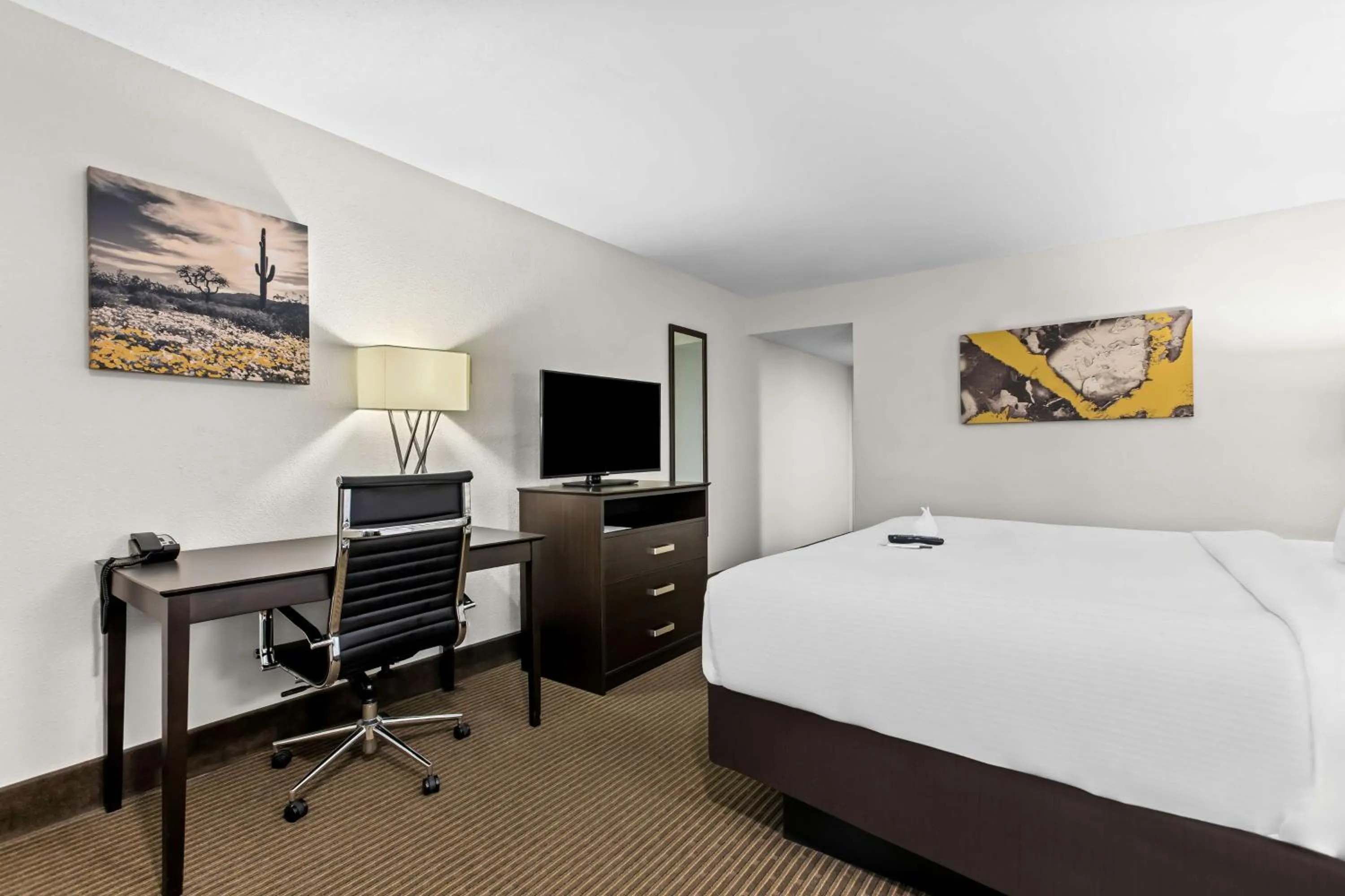 King Room with Roll-in Shower - Disability Access/Non-Smoking in Best Western Downtown Casper Hotel