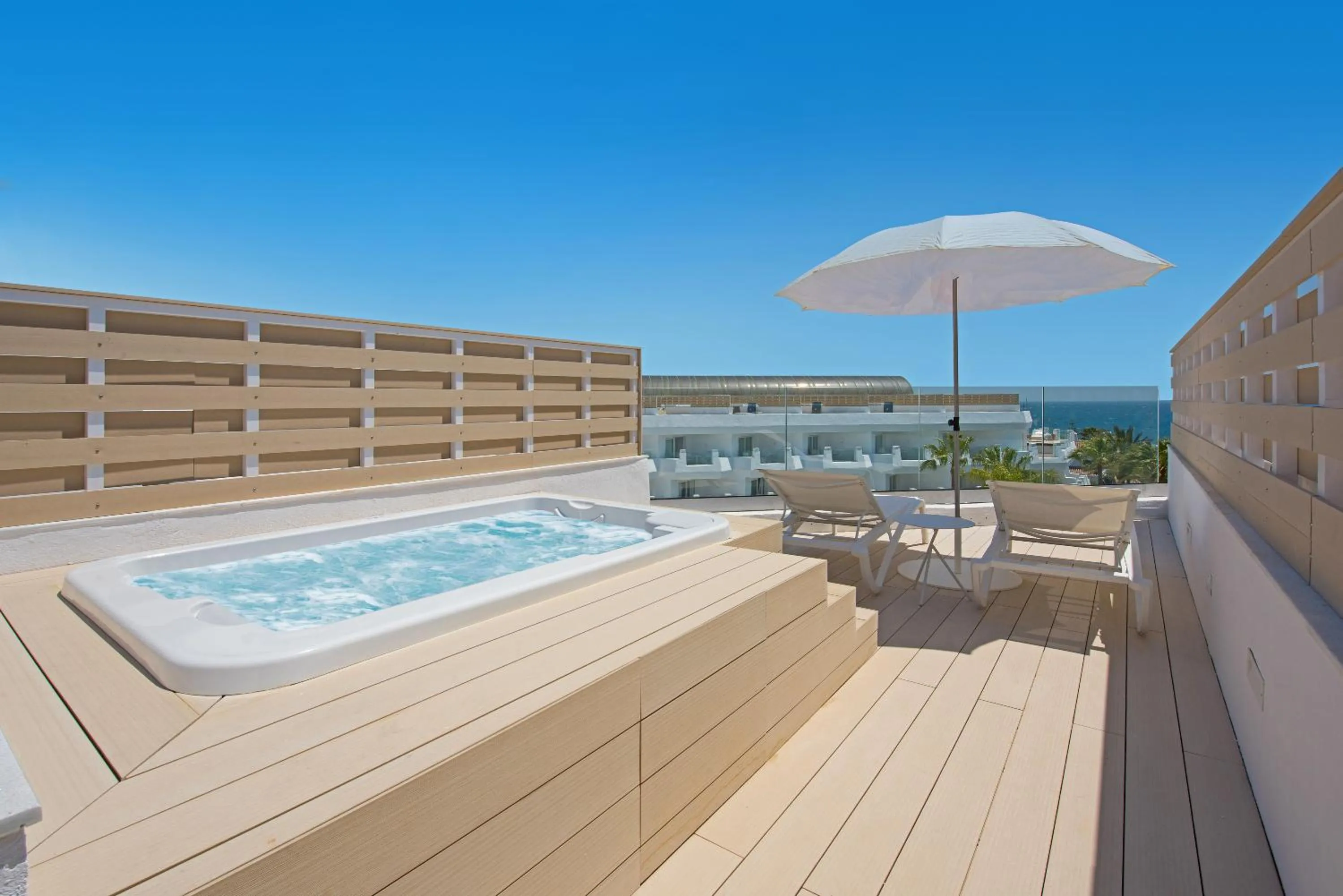 Double Side Sea View with Penthouse and Hot Tub in Iberostar Selection Marbella Coral Beach