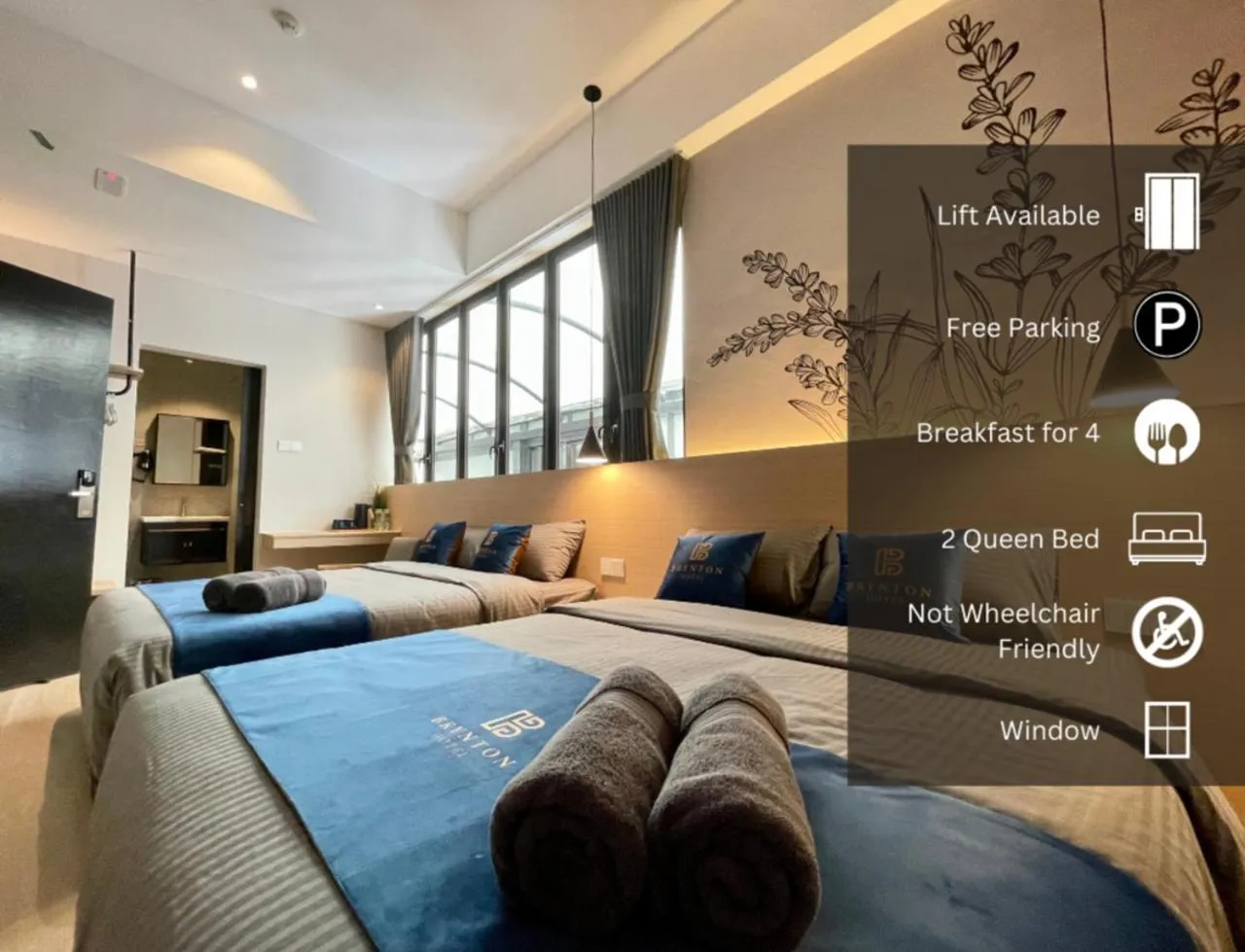 Deluxe Quadruple Room in Hotel Brynton at Cameron Centrum Mall