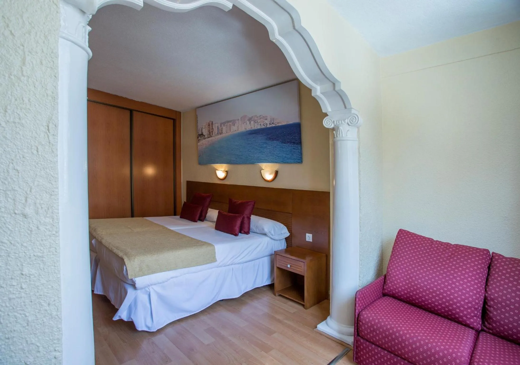 Double Room with Pool View (2 Adults + 1 Child) in Magic Villa de Benidorm