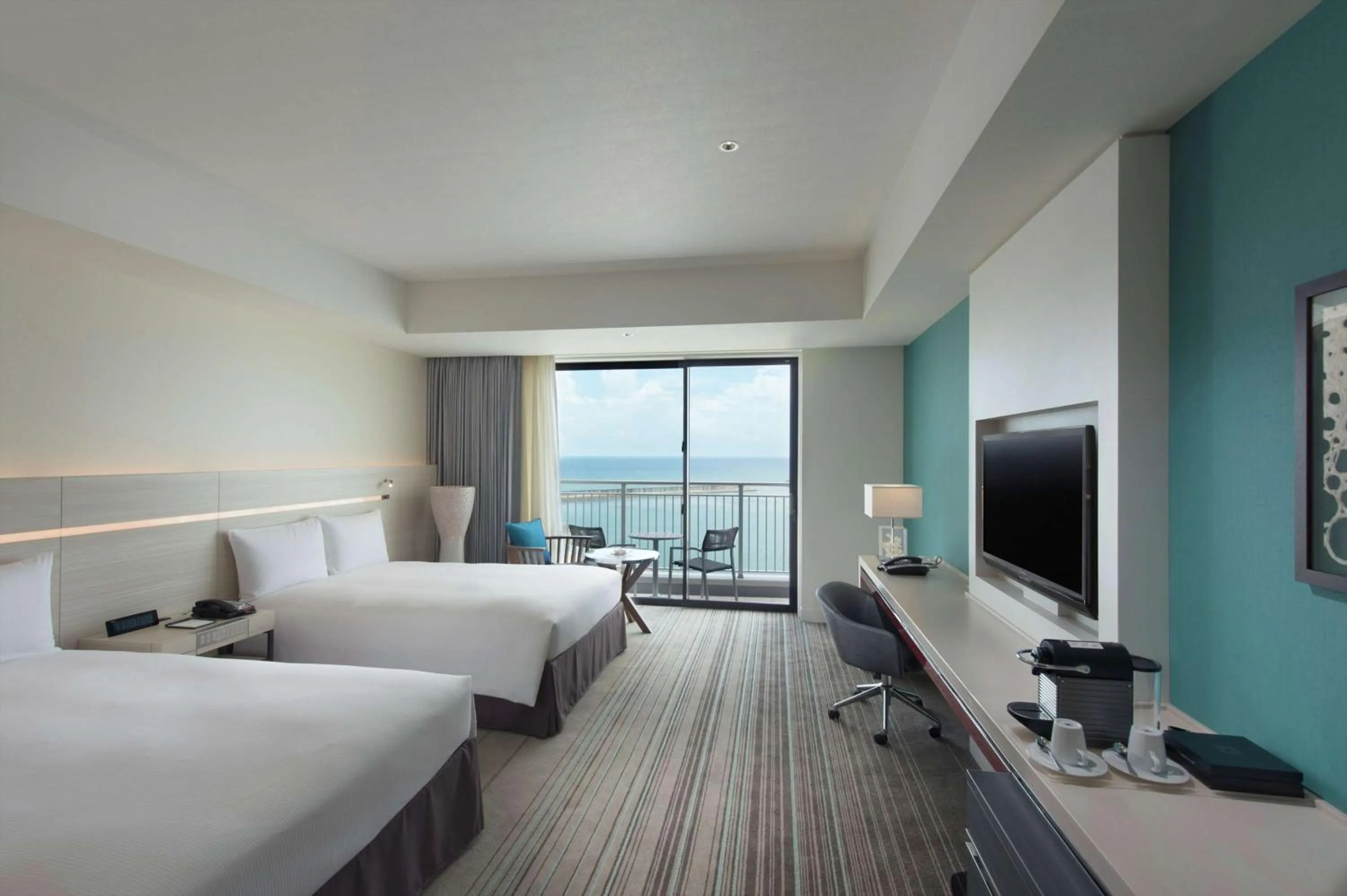 Twin Executive with Ocean View in Hilton Okinawa Chatan Resort