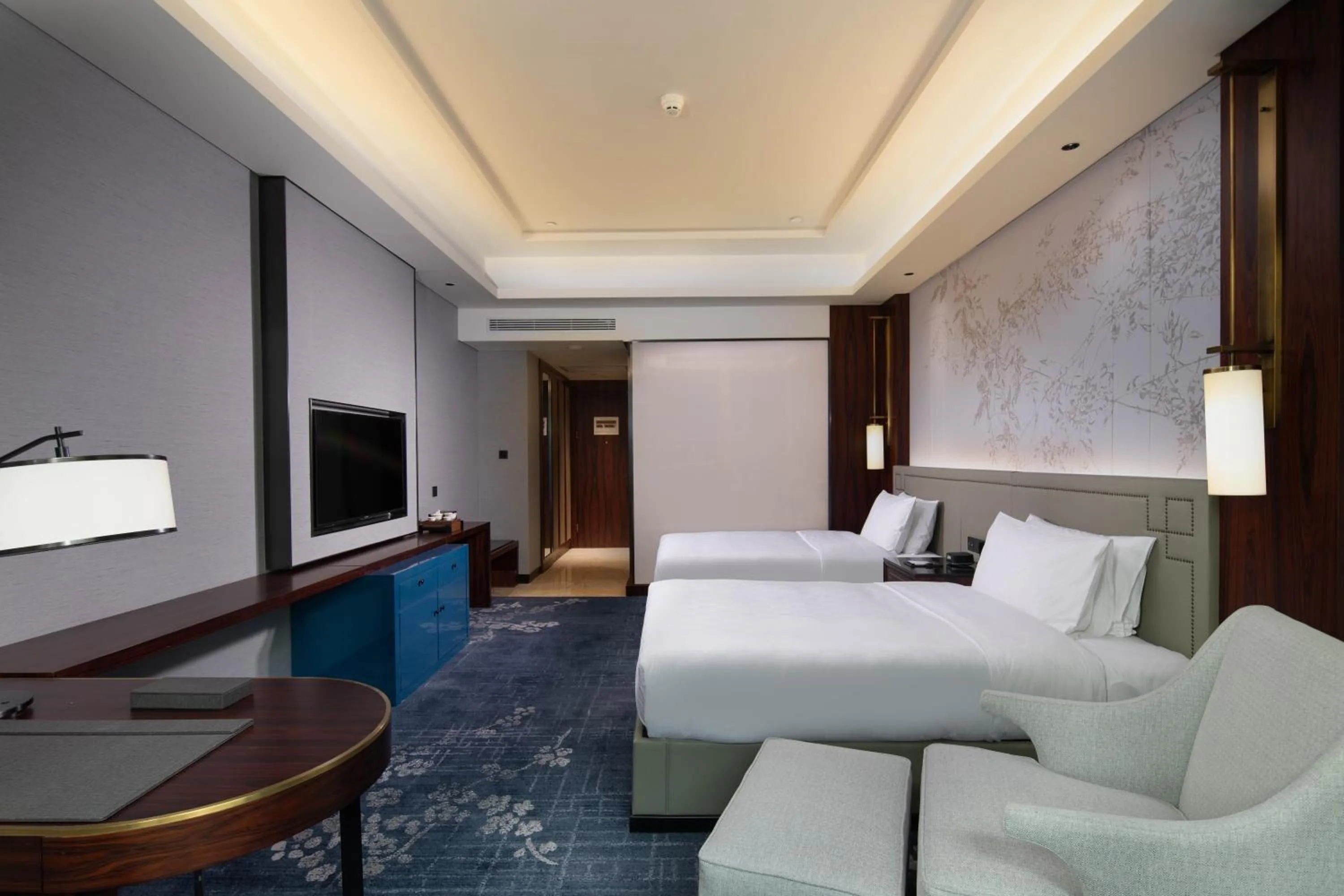 Standard Double Room with Two Double Beds in Hualuxe Leshan, an IHG Hotel