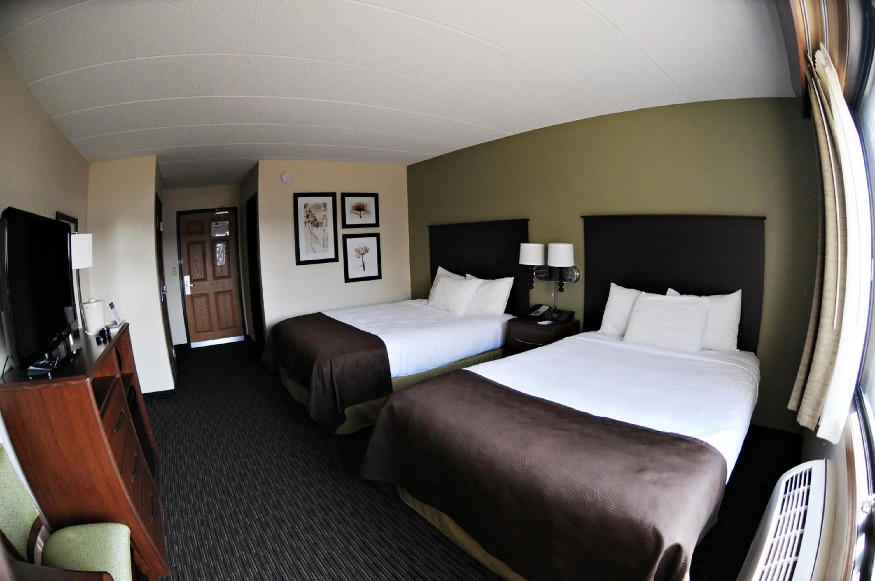 Queen Room with Two Queen Beds - Non-Smoking in AmericInn by Wyndham Rice Lake