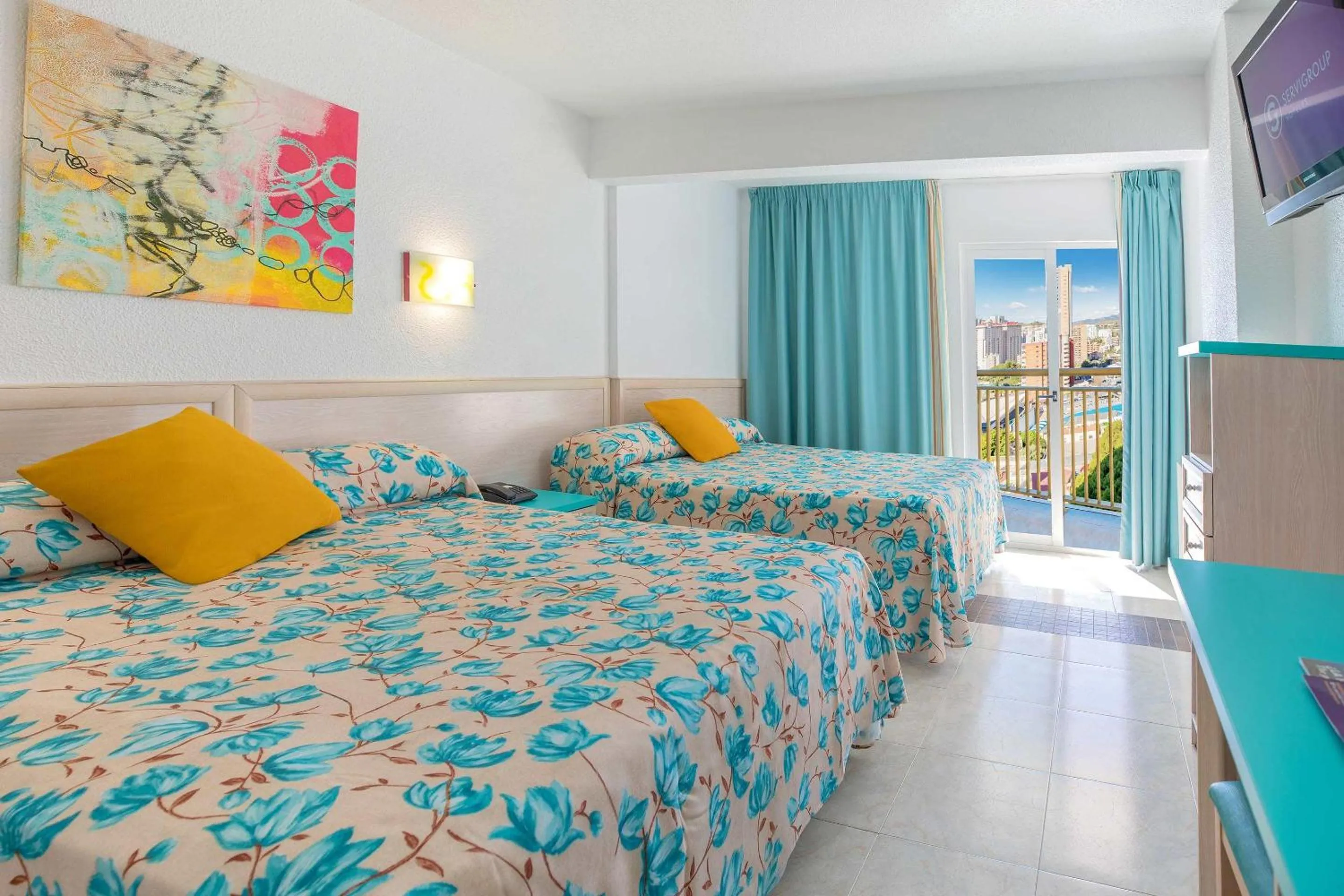 Double or Twin Room with 2 Extra Beds (3 Adults + 1 Child) in Hotel Servigroup Torre Dorada