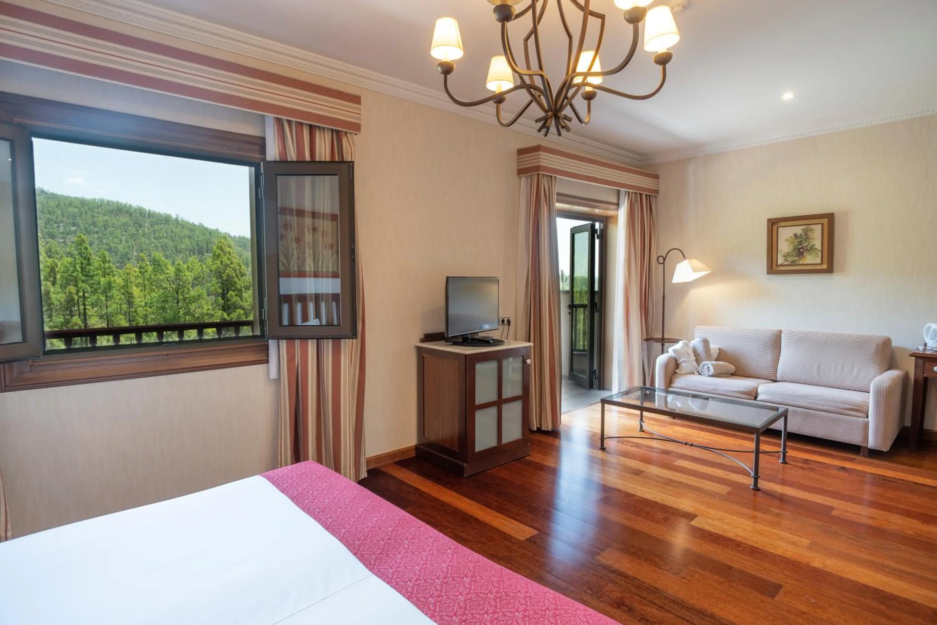 Superior Double Room with Mountain View in Hotel Spa Villalba