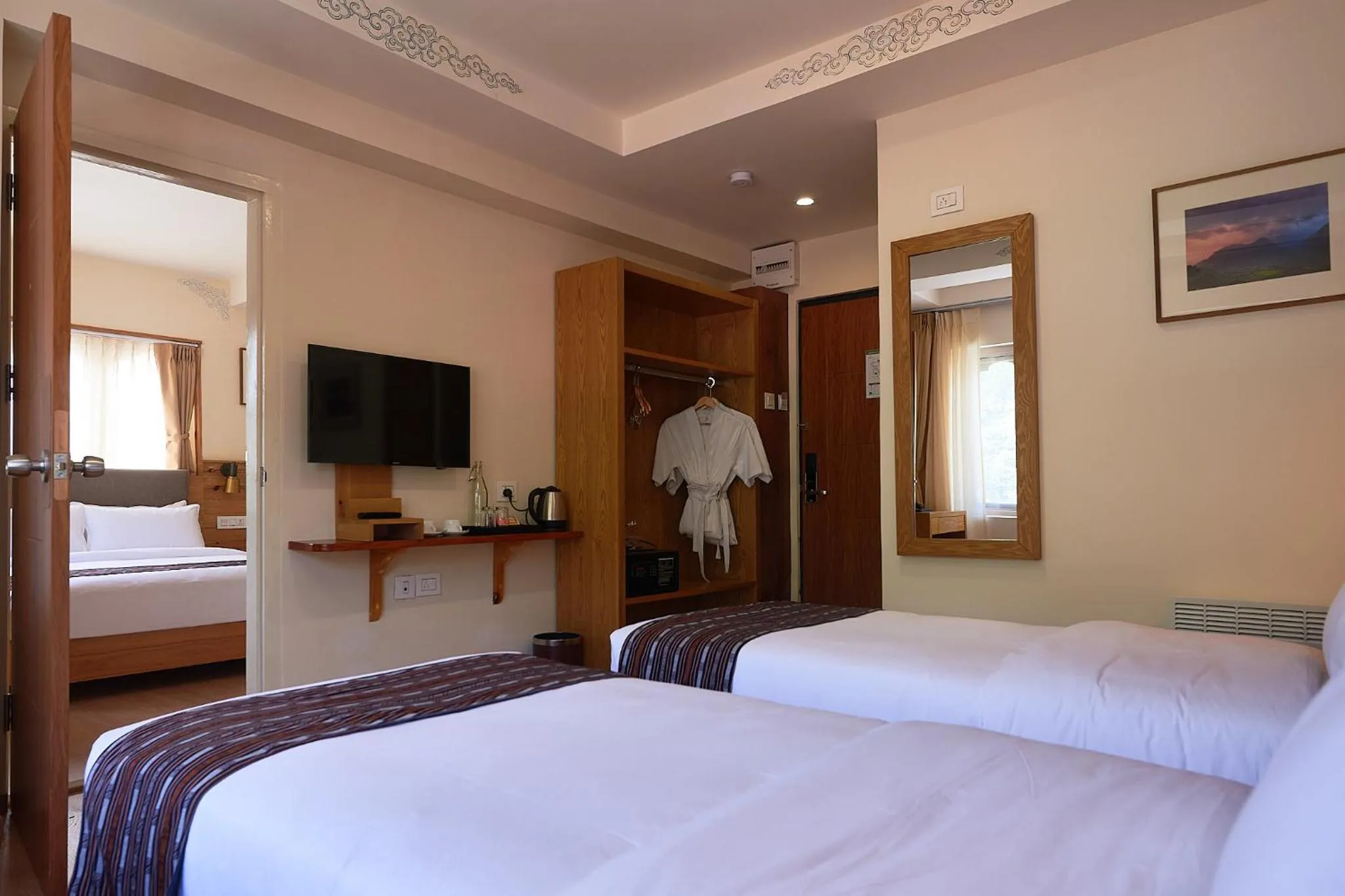 Family Room with Mountain View - single occupancy in The Willows Hotel, Bhutan