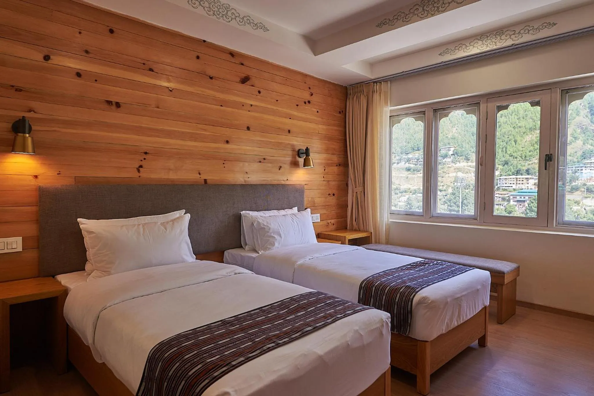 Deluxe Double or Twin Room with Mountain View - single occupancy in The Willows Hotel, Bhutan