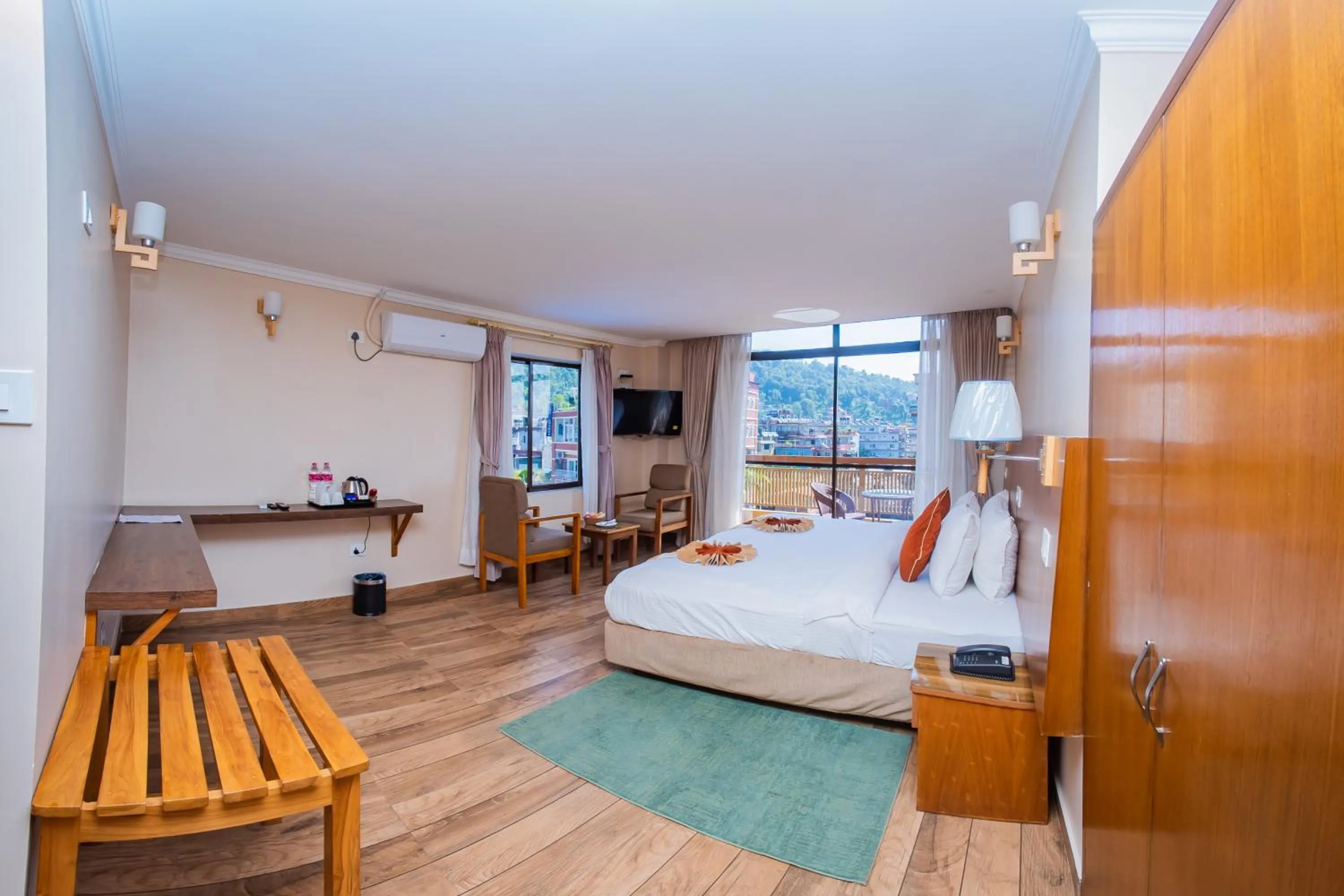 Deluxe Double or Twin Room with City View - single occupancy in Hotel Fewa Camp