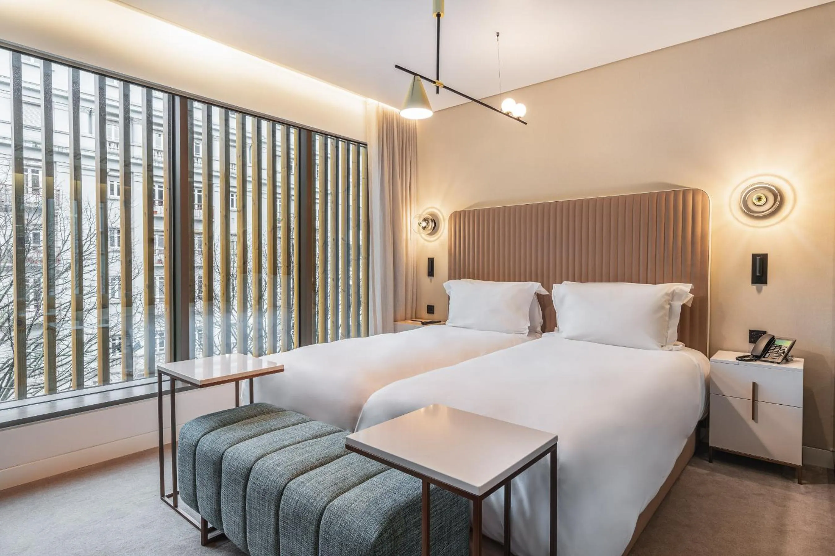 Twin Room with City View in LUSTER Hotel