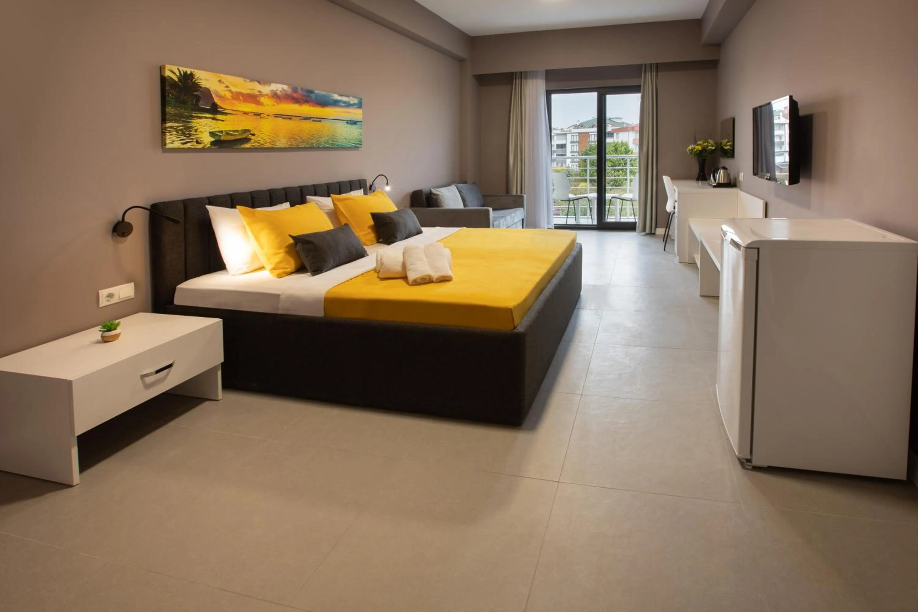 Family Room with Side Sea View in First Joy Hotel