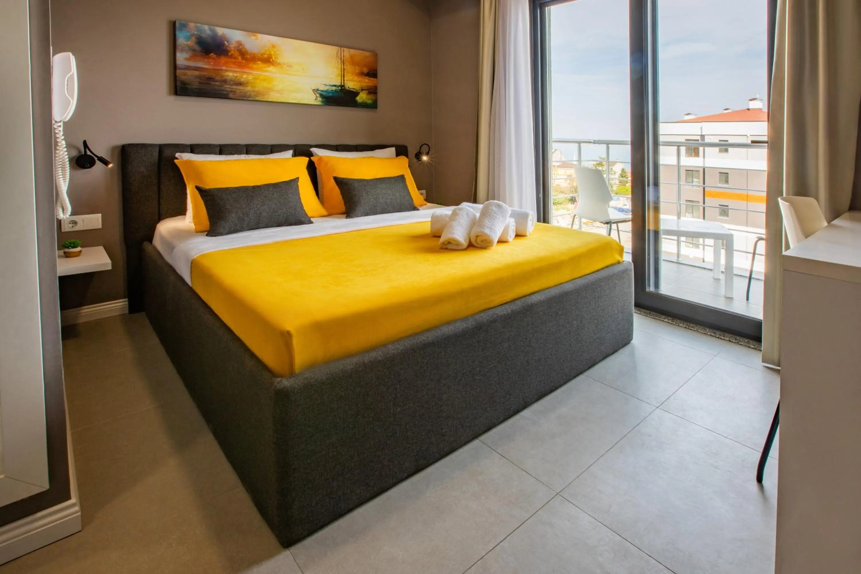 Double Room with Balcony and Sea View in First Joy Hotel