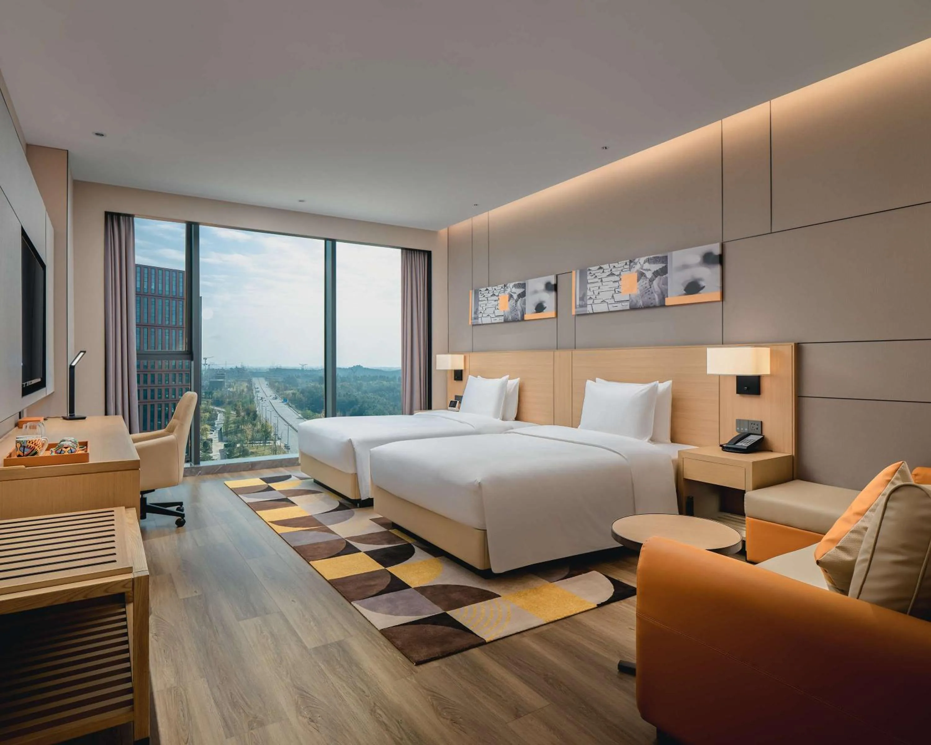 Twin Room with Sofa Bed in Hyatt Place Chengdu Bio-Town