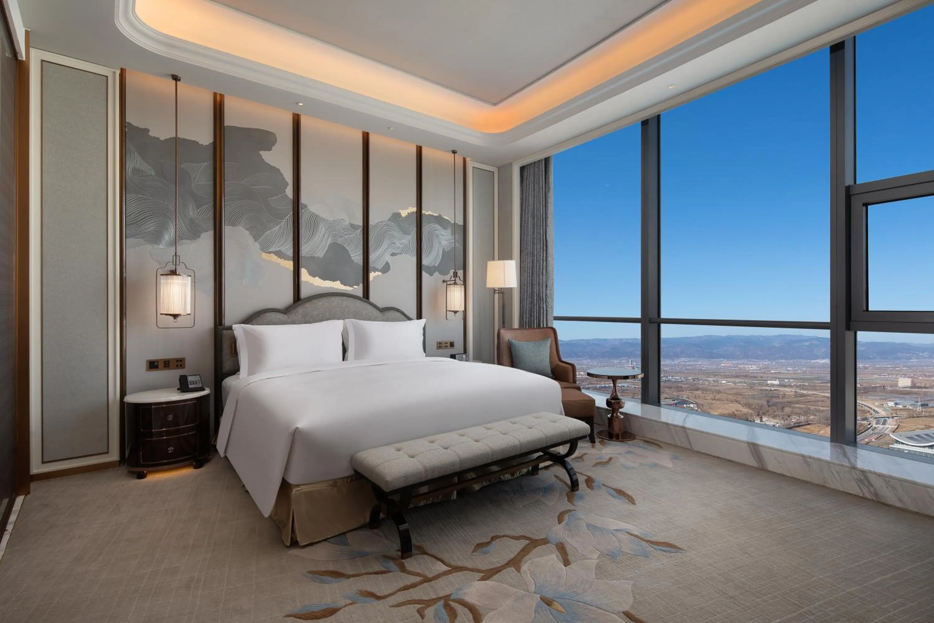 Imperial King Room in Wyndham Grand Shanxi Xiaohe Xincheng
