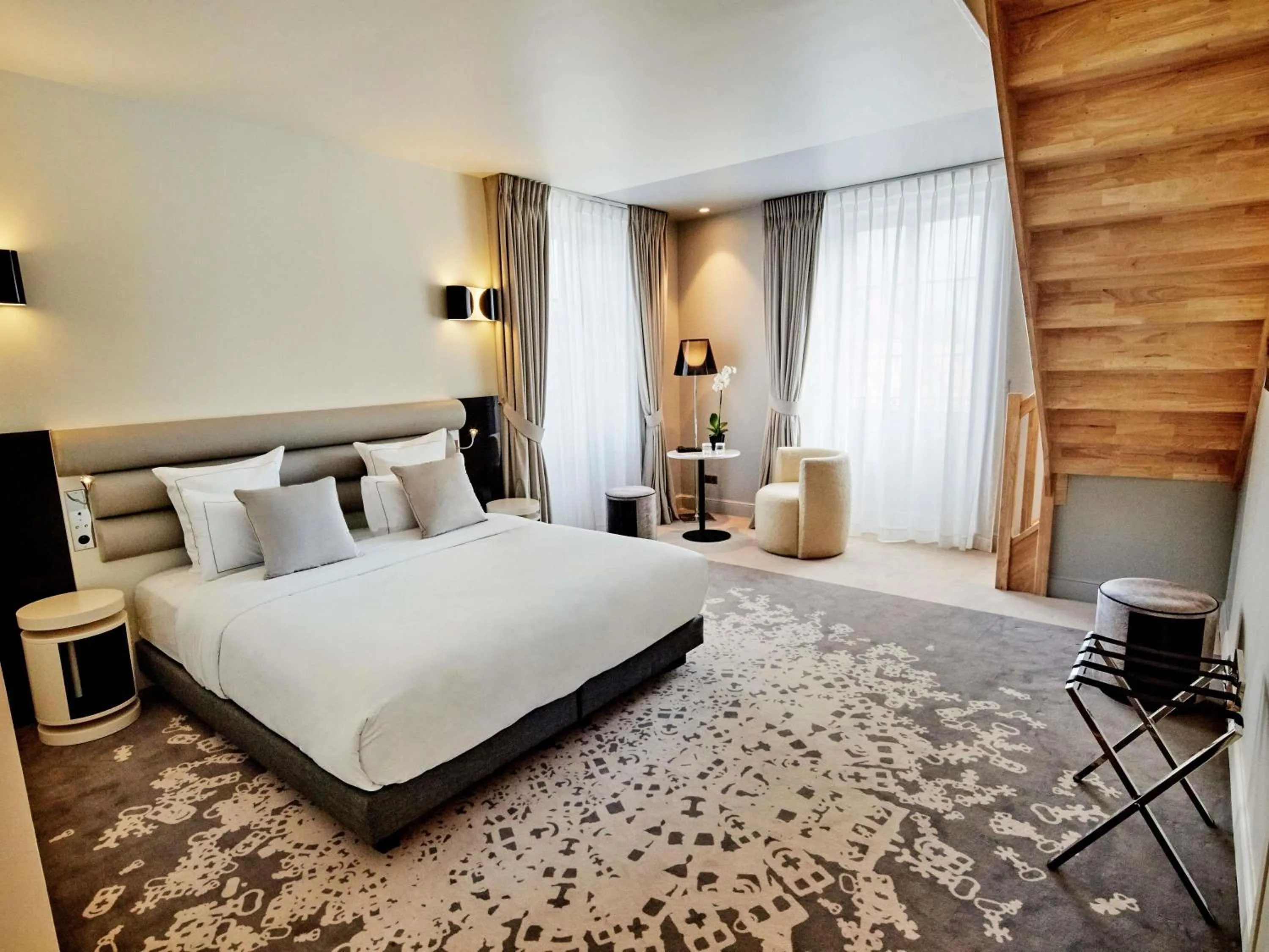 Duplex Suite with King Bed and Sofa in La Licorne Hotel & Spa Troyes - MGallery Collection