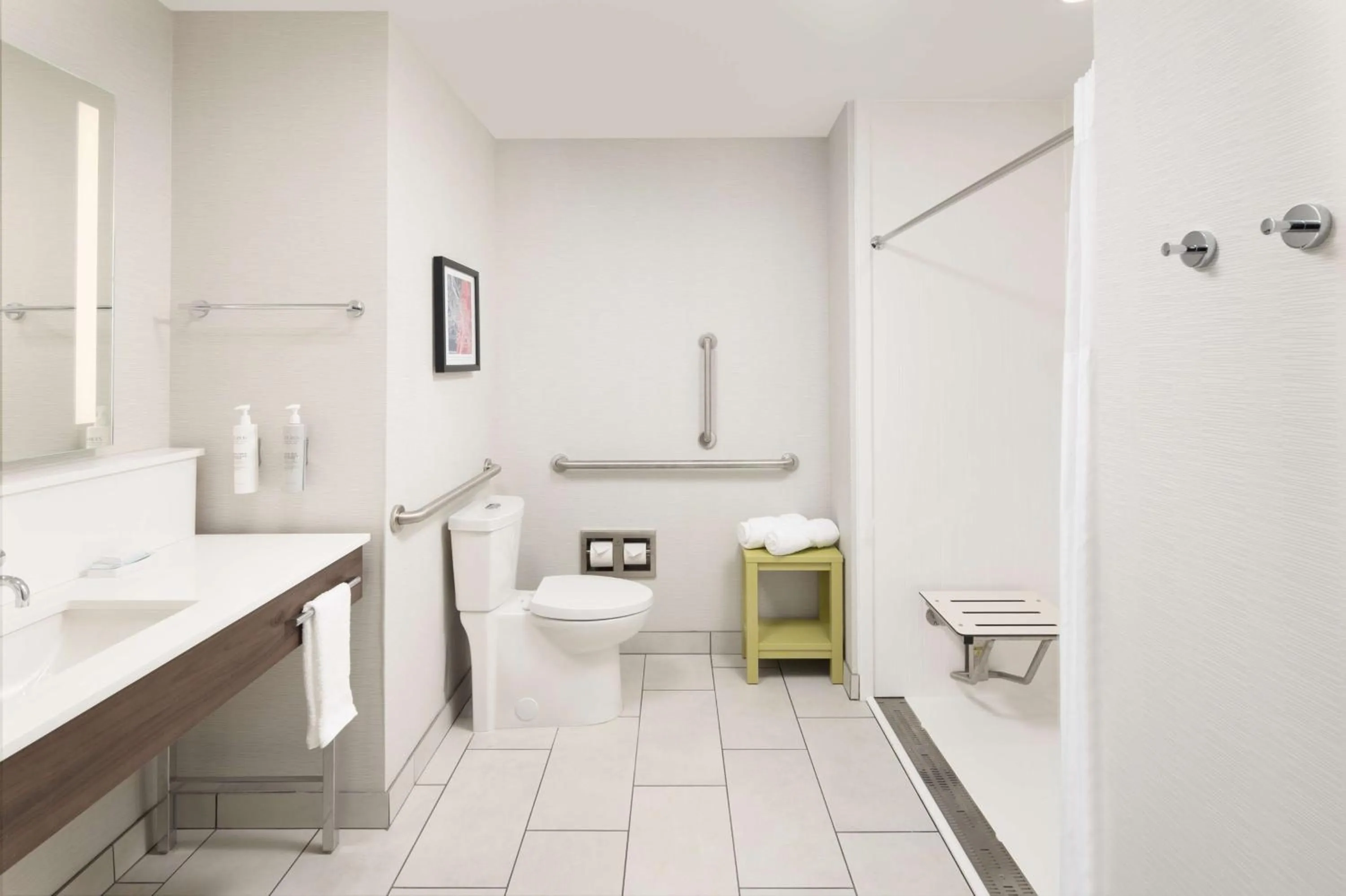 King Room with Roll-In Shower - Mobility Access in Hampton Inn & Suites Rochester Downtown