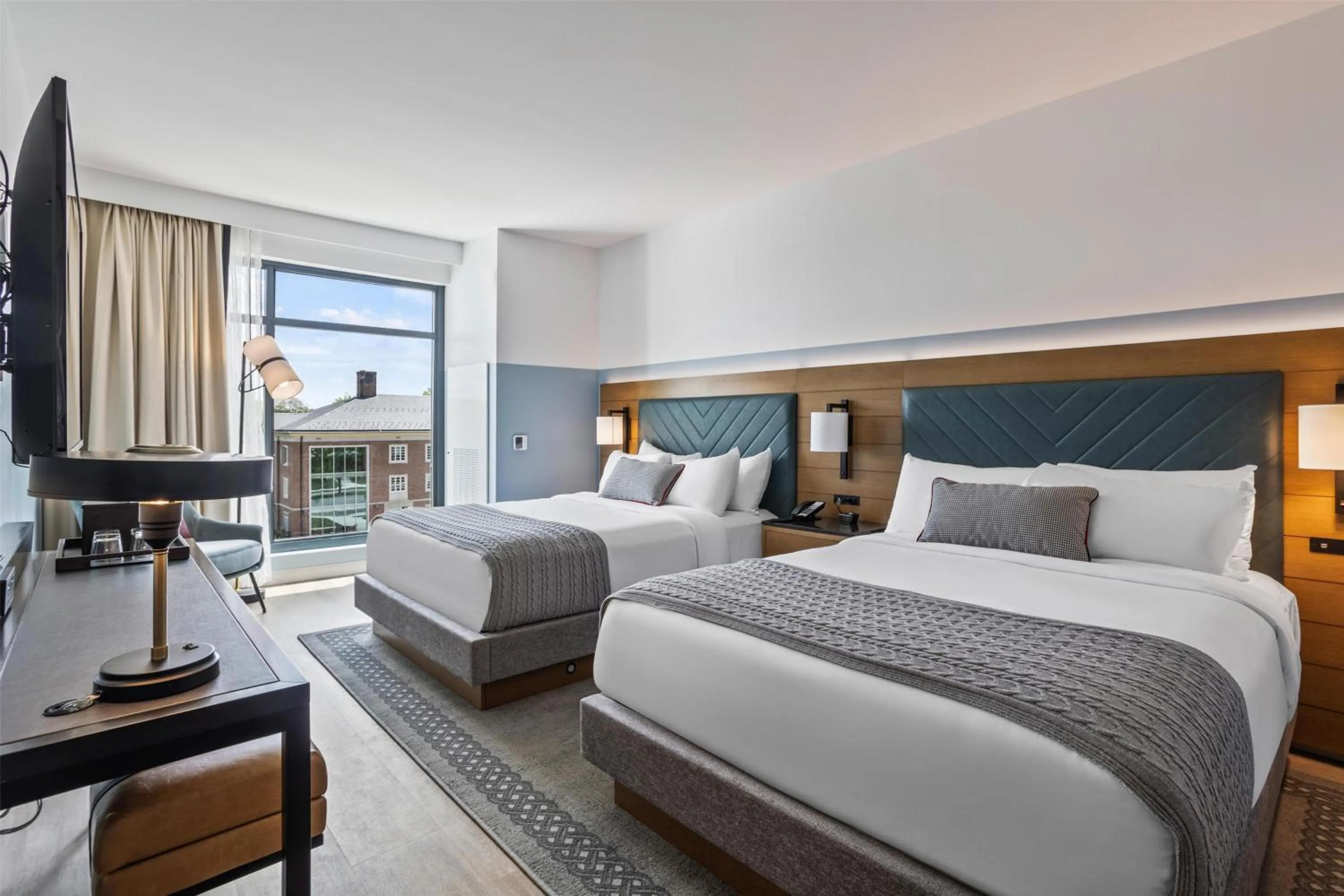 Queen Room with Two Queen Beds and Mountain View in The Highlander at Radford, Tapestry Collection by Hilton