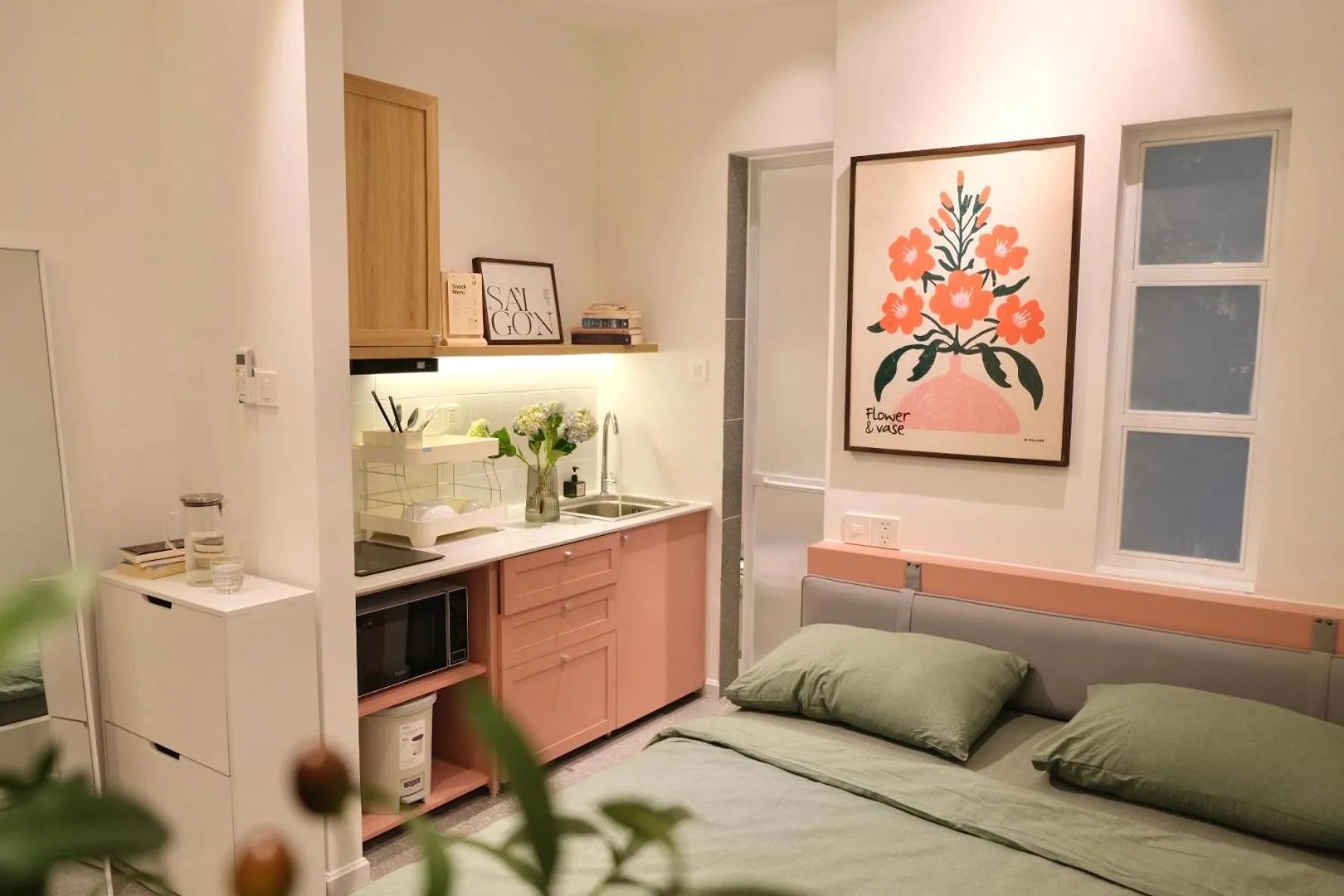 Studio No Window in M Village Living Cao Thắng