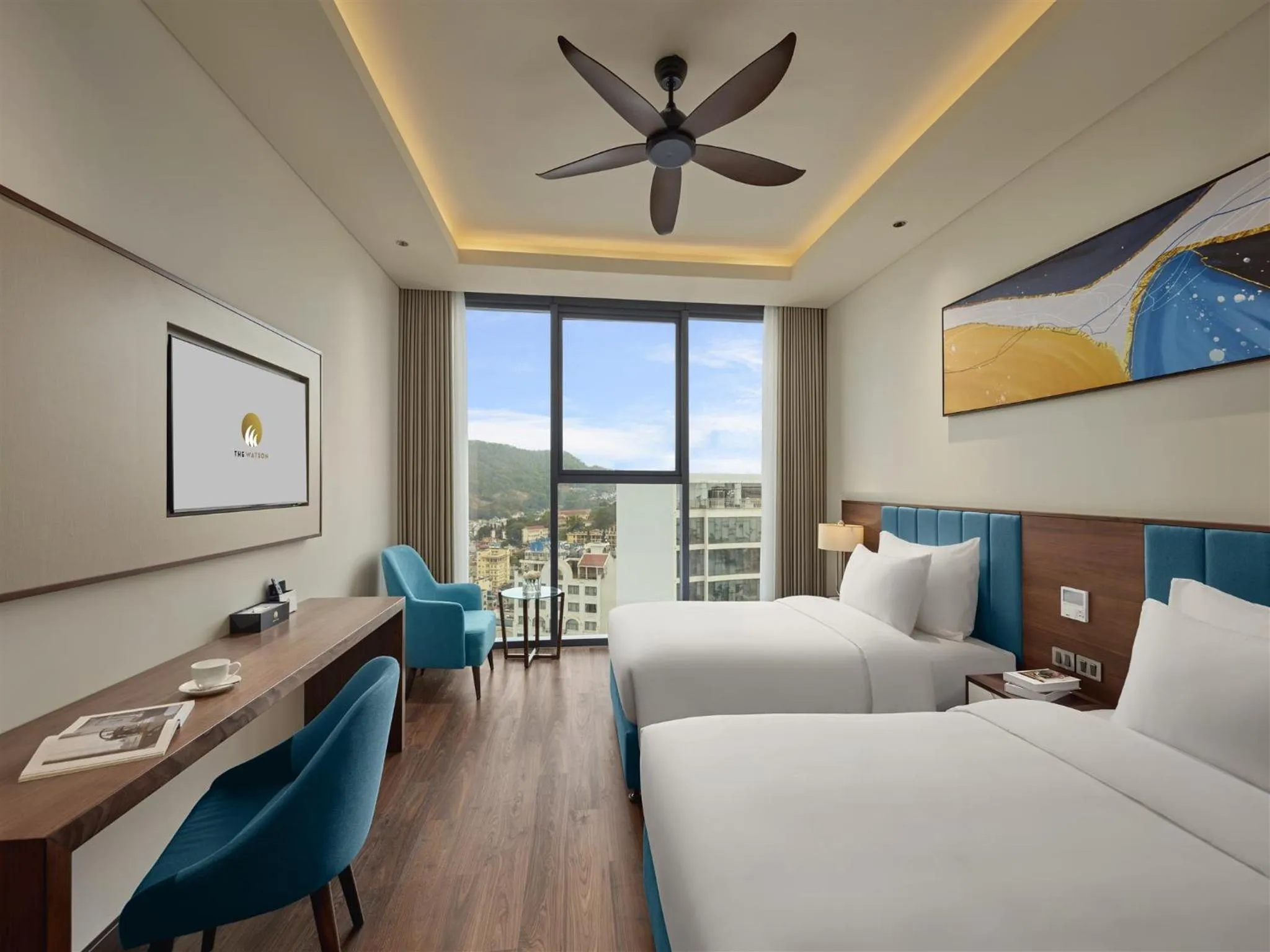 Deluxe Twin Room with City View in The Watson Premium HaLong Hotel