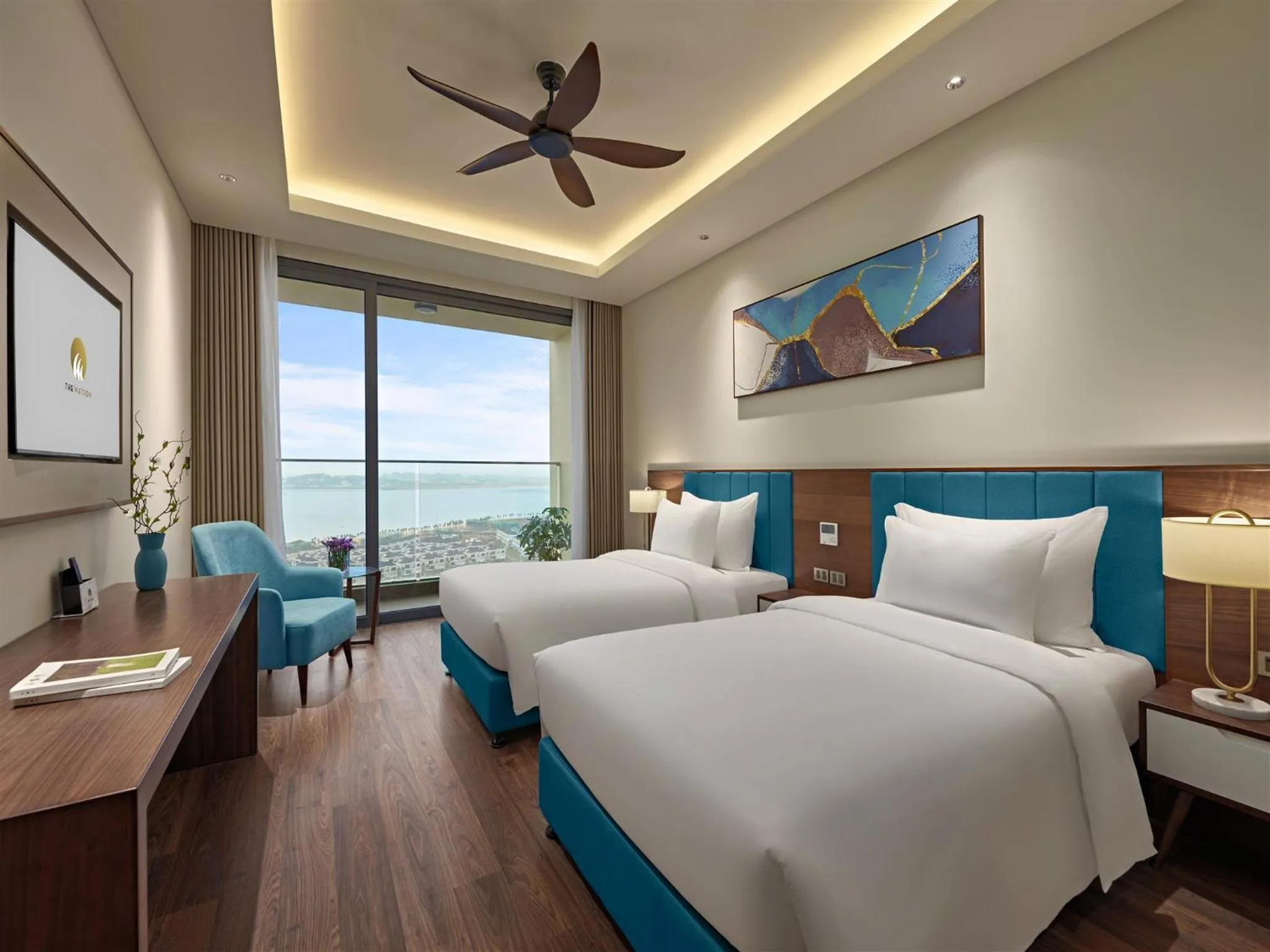 Suite Twin Room with Ocean View Balcony in The Watson Premium HaLong Hotel