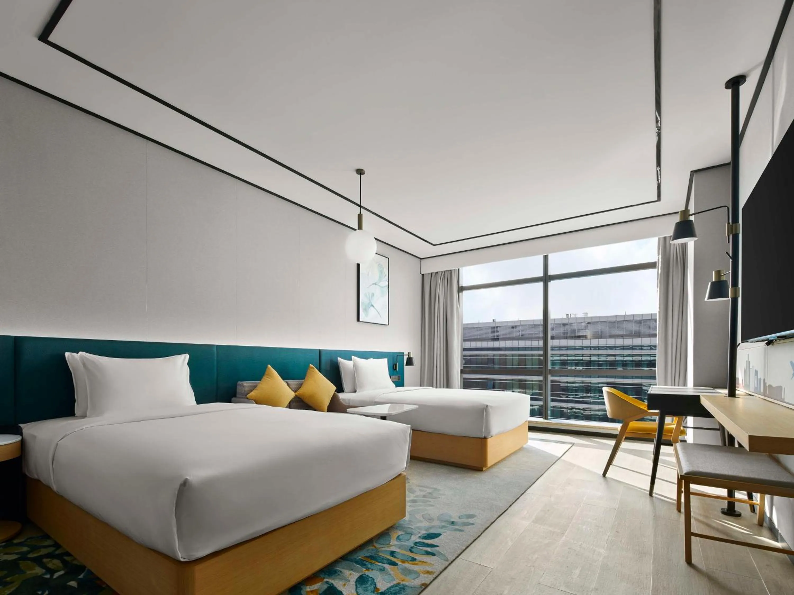 Superior Twin Room in Hilton Garden Inn Beijing Daxing International Airport