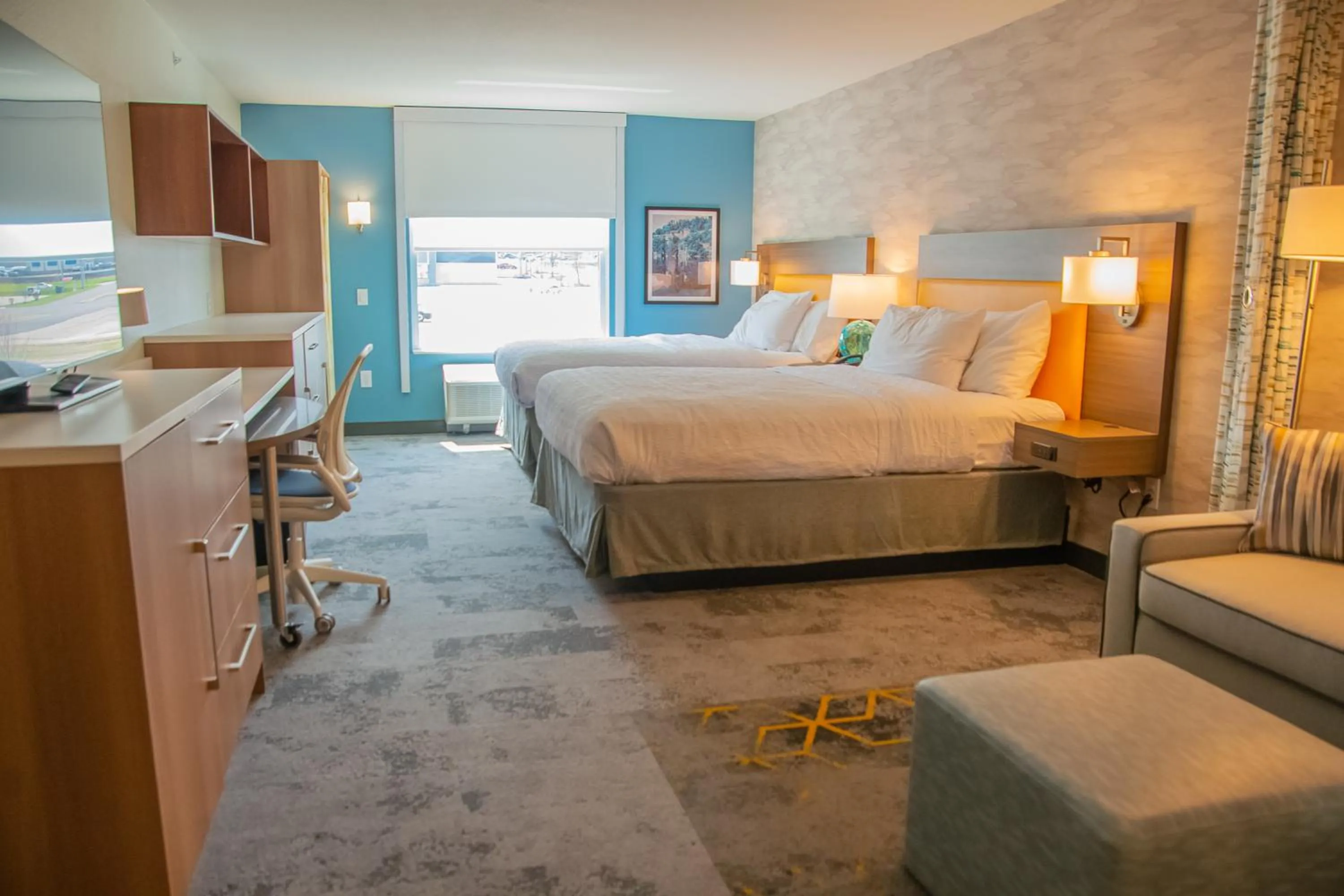 Studio Suite with Two Queen Beds and Tub - Mobility Access in Home2 Suites By Hilton Logansport