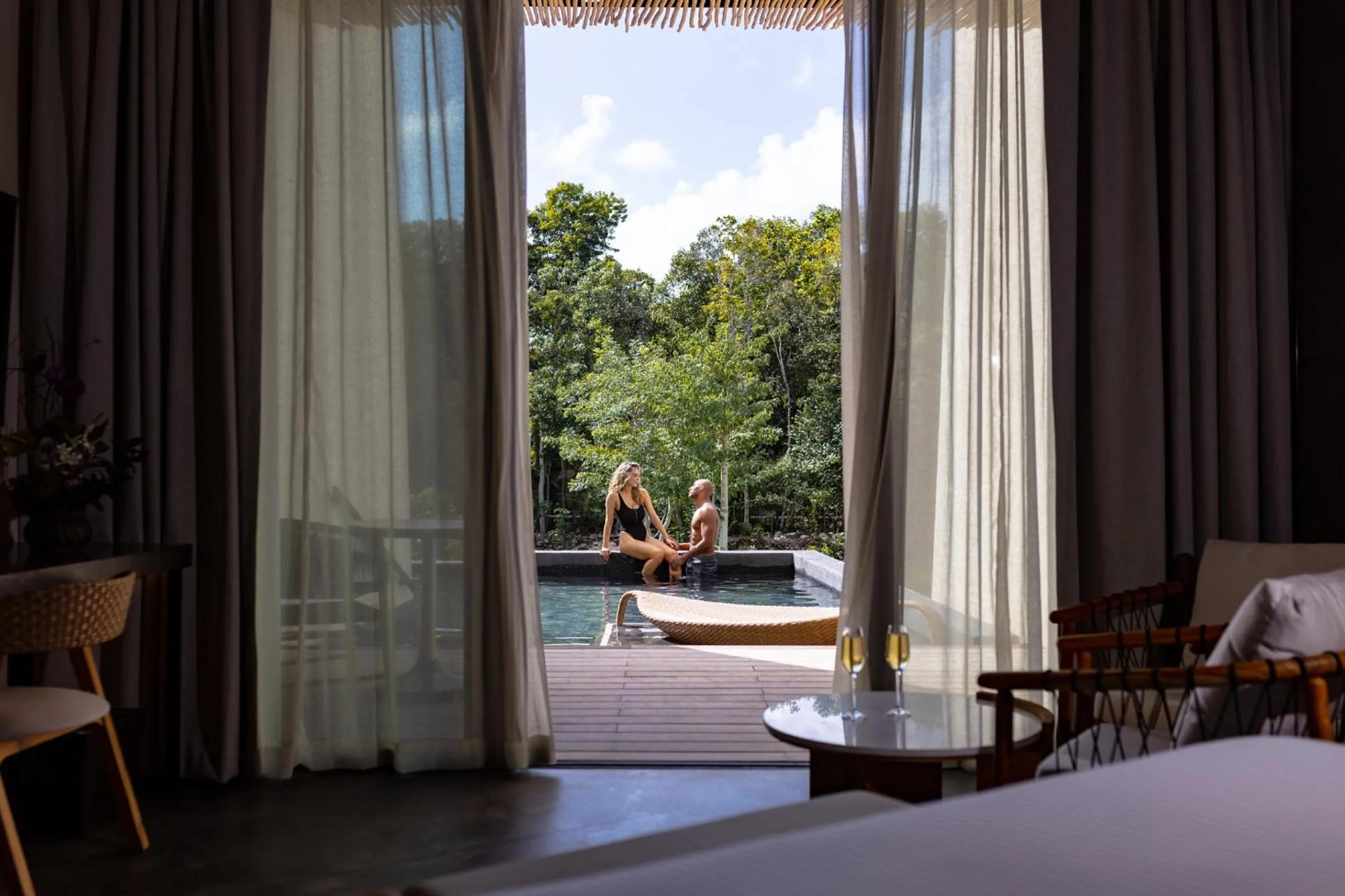 Preferred Club Junior Suite Swim Out Double Beds in Secrets Tulum Resort & Beach Club - Adults Only - All Inclusive