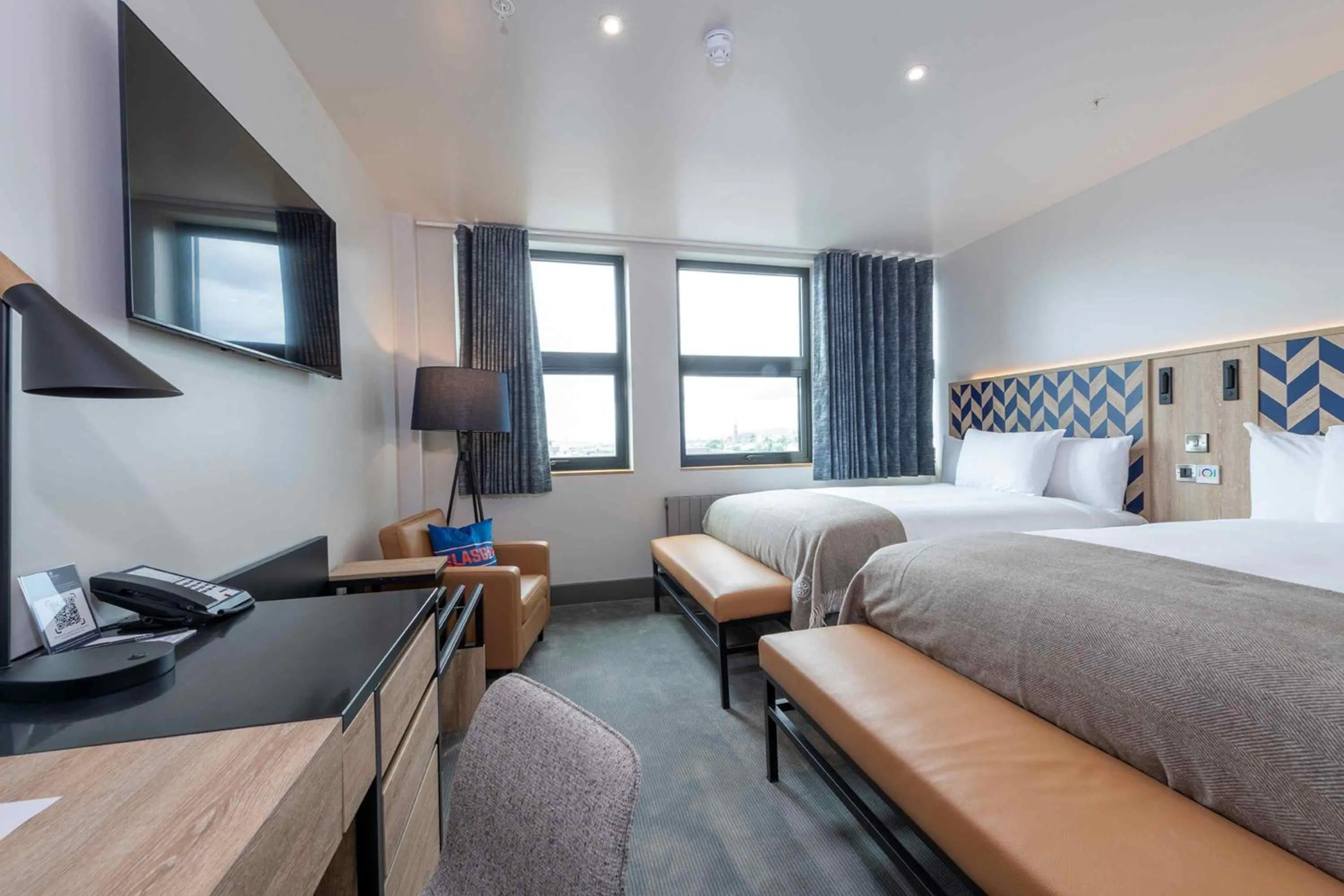Twin Room - 2 Double Beds in Sandman Signature Glasgow Hotel