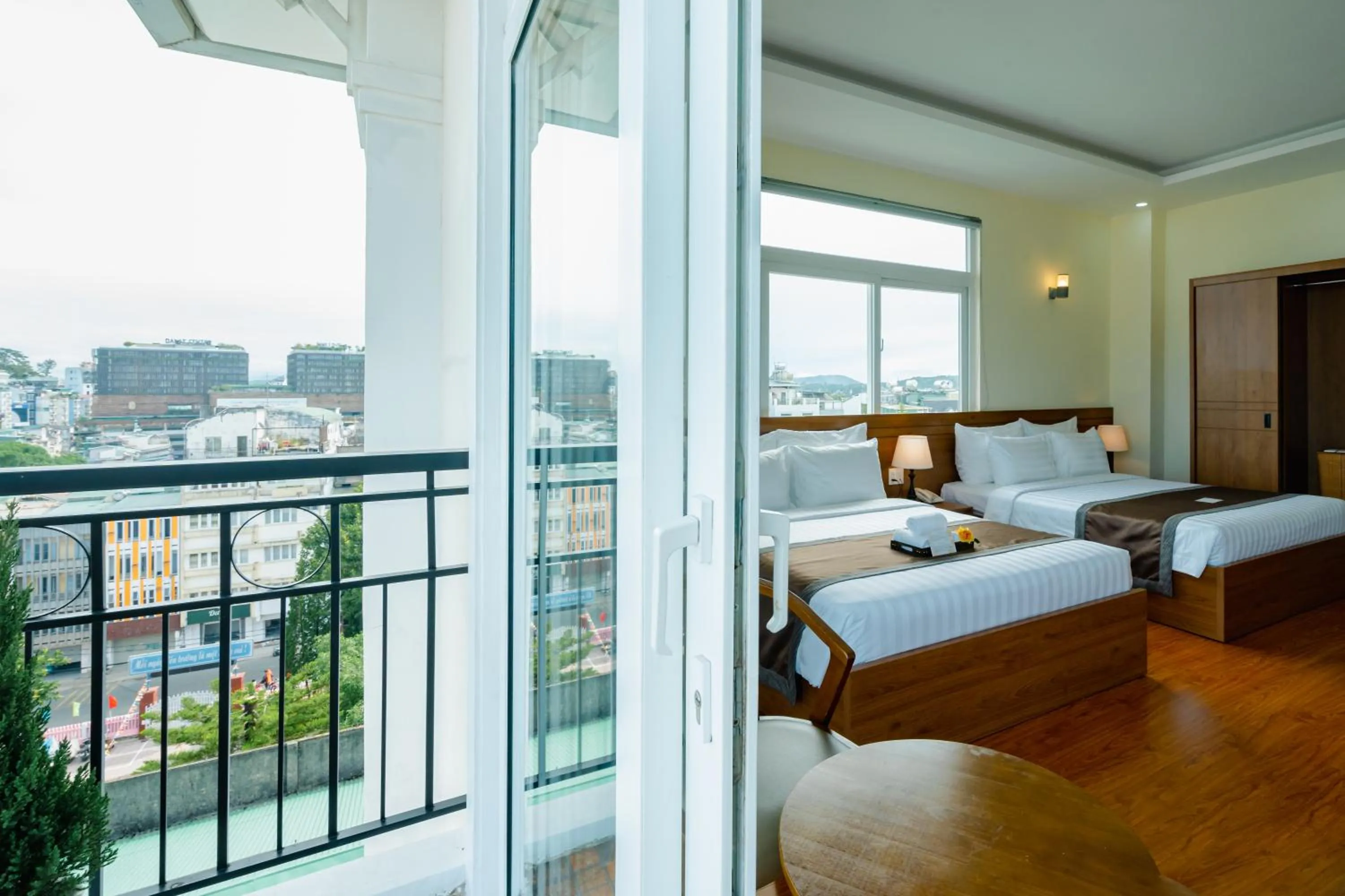 Family Room with Balcony in Bombo DaLat Hotel