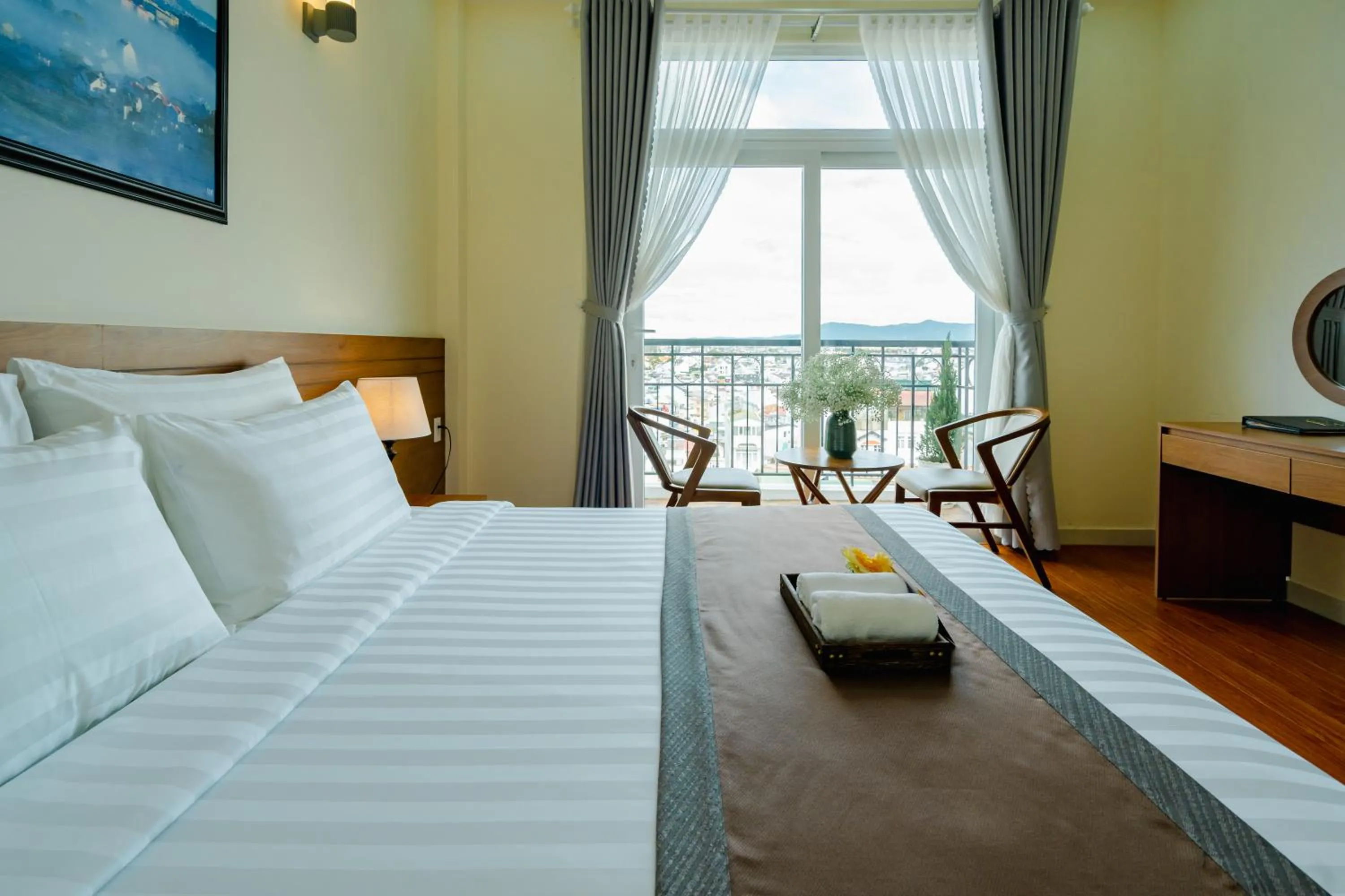 Double Room with Balcony - single occupancy in Bombo DaLat Hotel