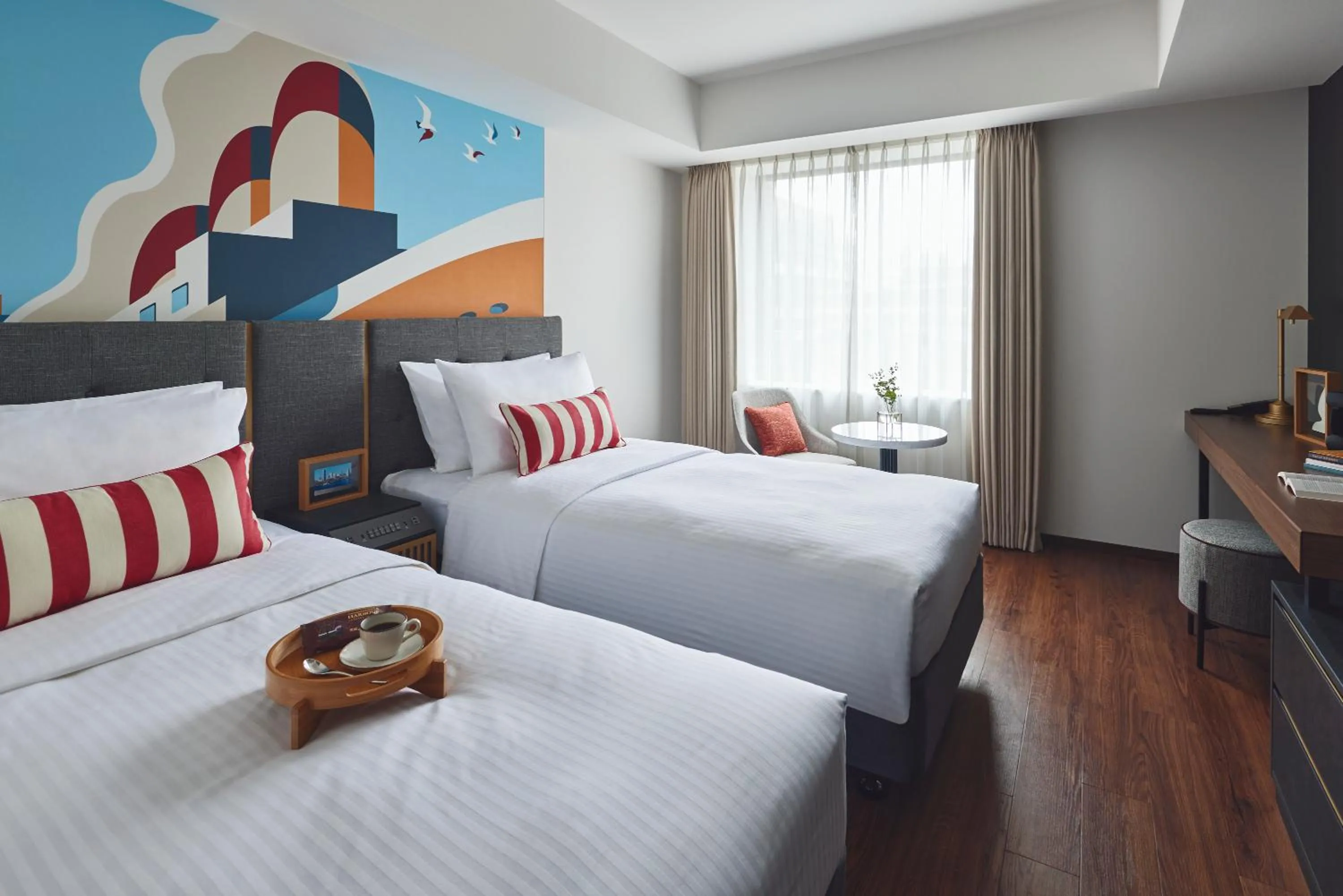 Studio Twin in Citadines Harbour Front Yokohama