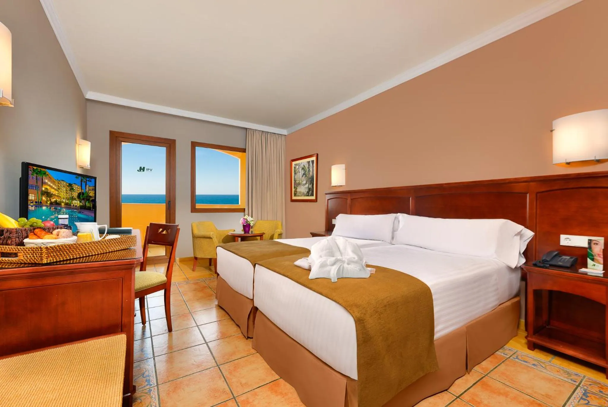 Double or Twin Room with Terrace and Sea View in Hotel IPV Palace & Spa - Adults Recommended