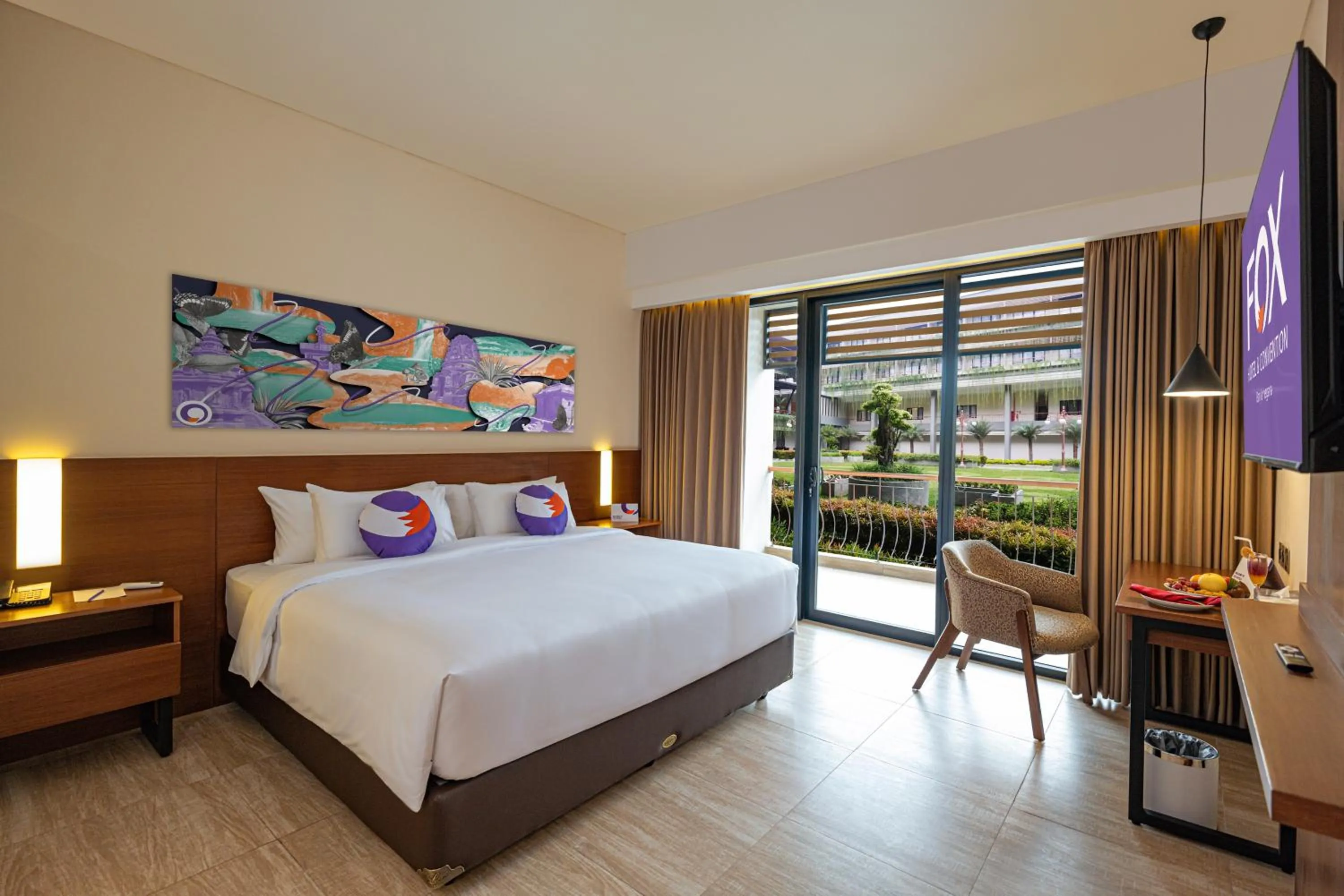Deluxe Double or Twin Room with Garden View in FOX HARRIS Hotel & Convention Banjarnegara