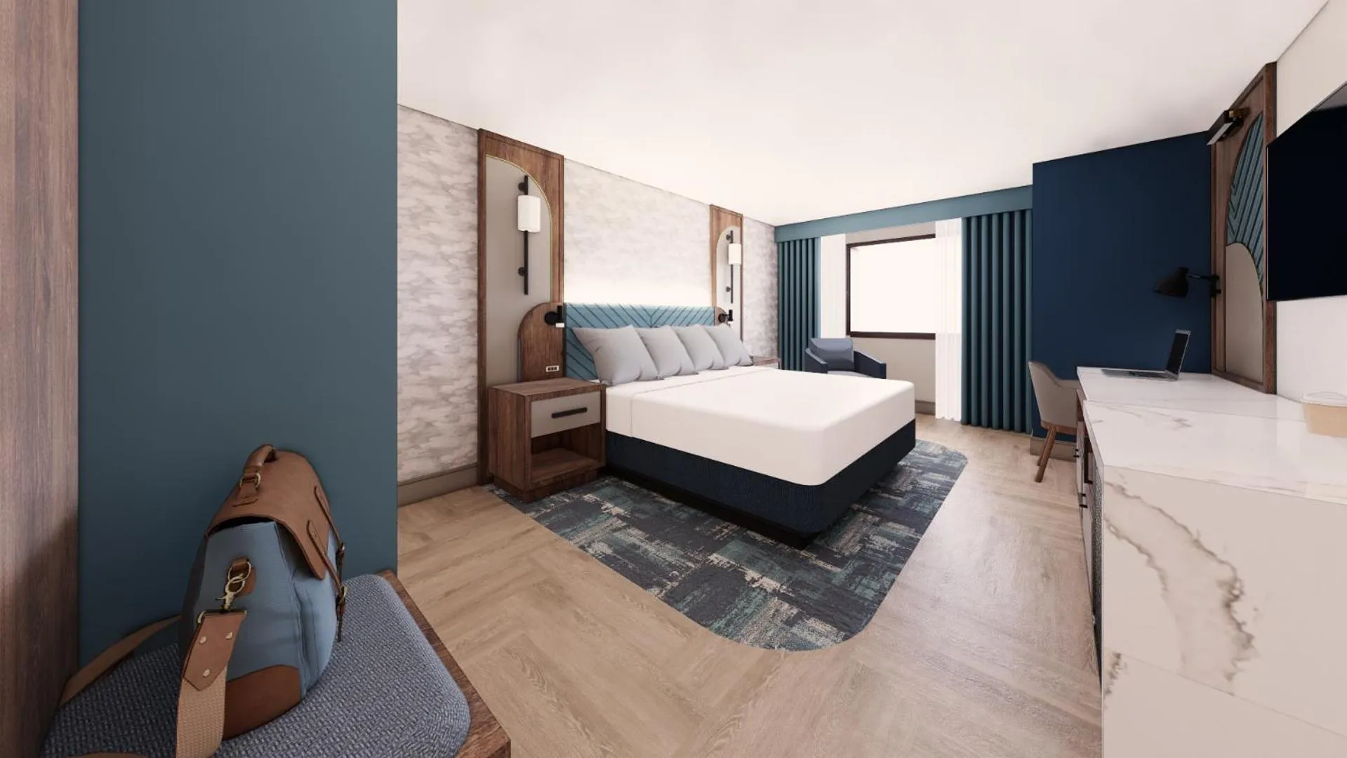 Valley Deluxe Room , 1 King (Newly Renovated) in Harrah's Cherokee Valley River, A Caesars Destination