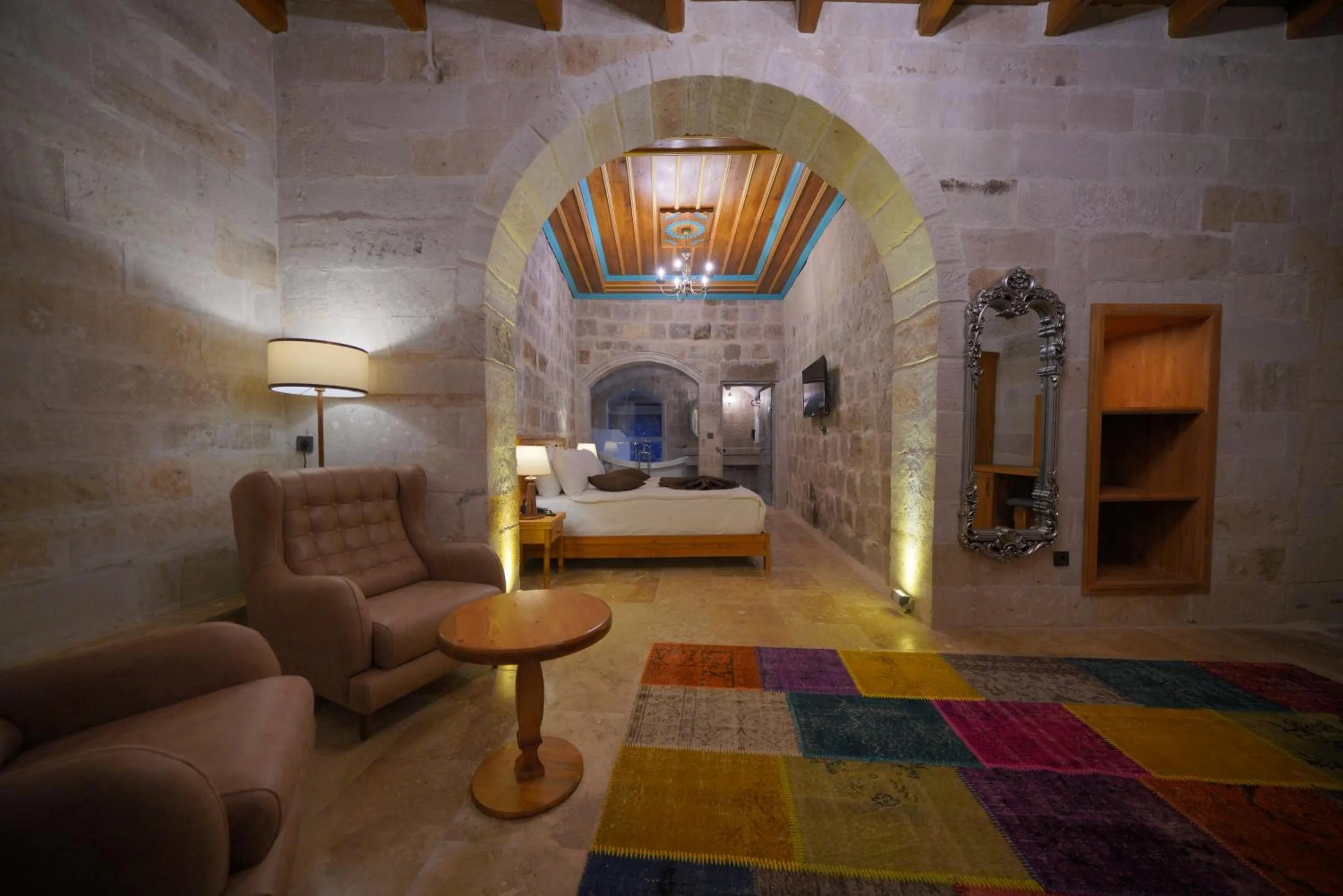 Deluxe Queen Room - single occupancy in Cappadocia Secret Hill Cave Suites