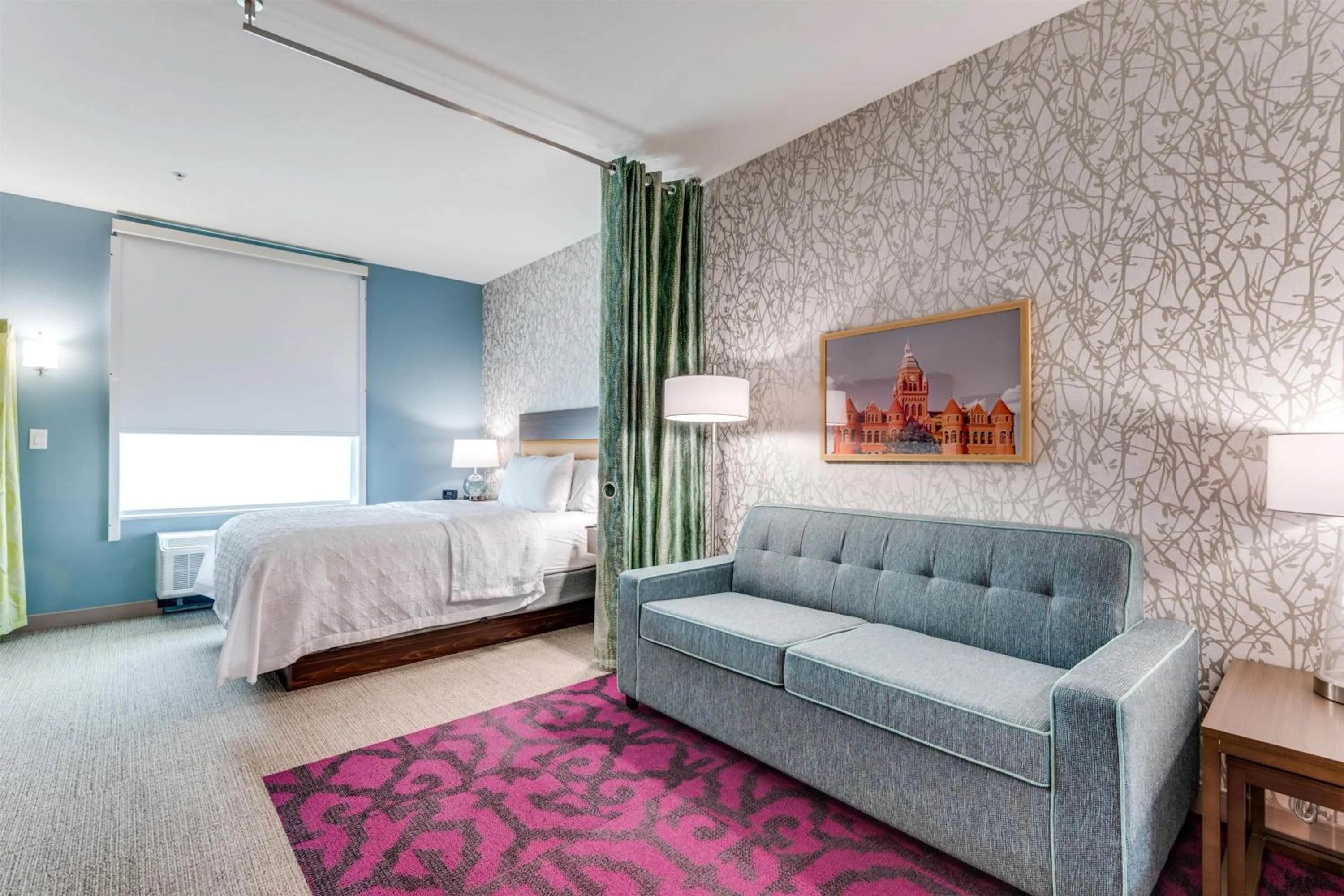 Queen Studio Suite with Shower - Mobility Access in Home2 Suites By Hilton Dallas Medical District Lovefield, Tx