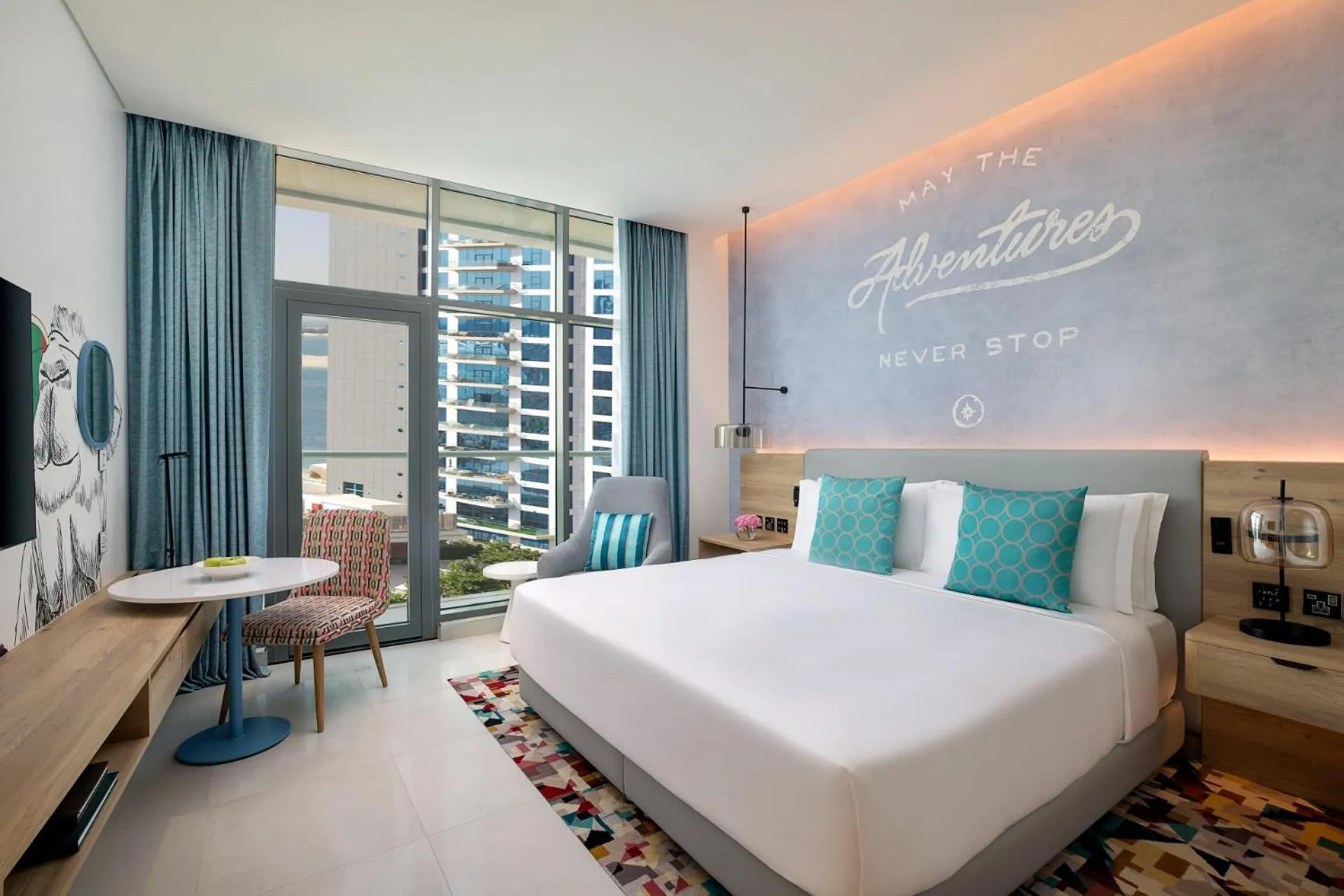 Premium Sea View Room with Balcony, Beach & Rooftop Infinity Pool Access, Kids Club Access  ,Shuttle to Mall Of Emirates in NH Collection Dubai The Palm