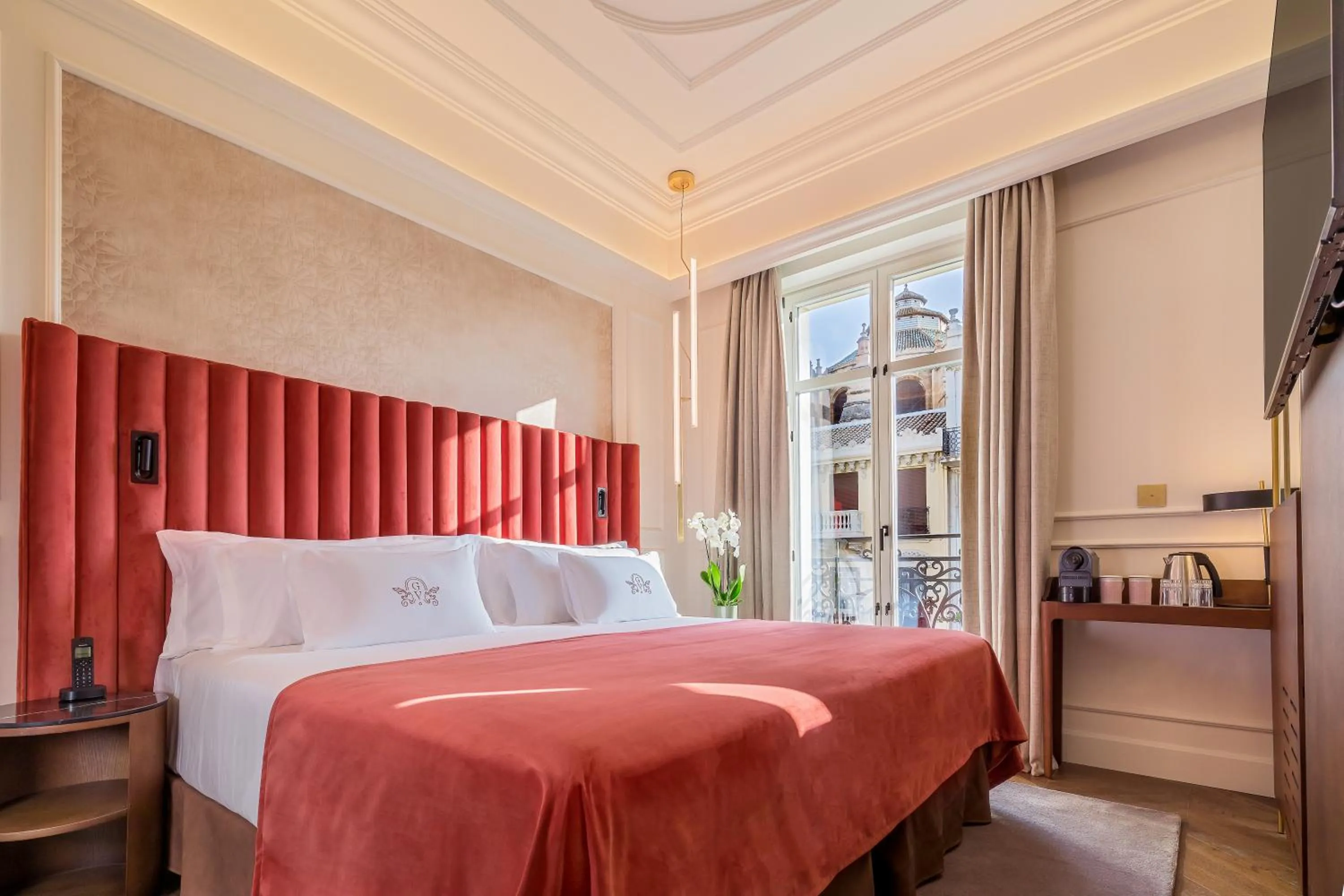 Deluxe Double Room with City View in Palacio Gran Vía, a Royal Hideaway Hotel