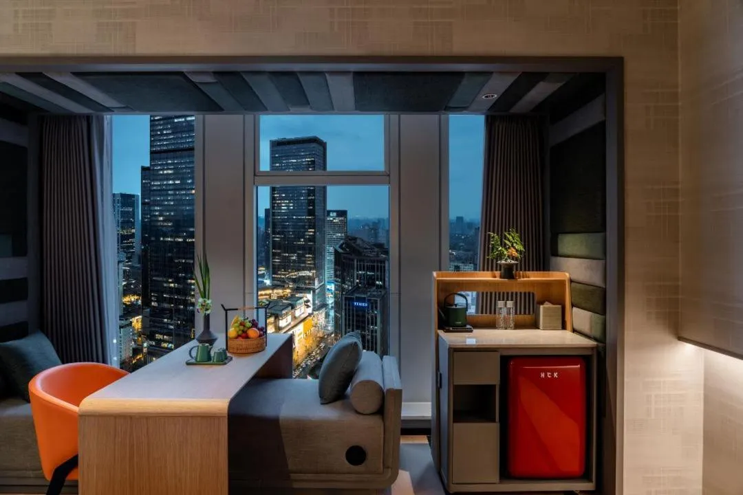 Double Room with Two Double Beds in Pagoda Hotel Chengdu Taikoo Li