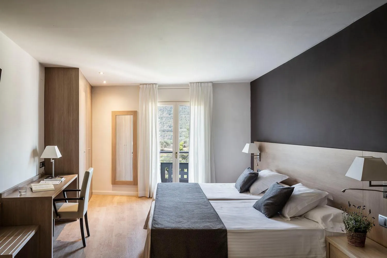 Renewed Double or Twin Room with Balcony - Spa Access in Balneari Termes Victòria